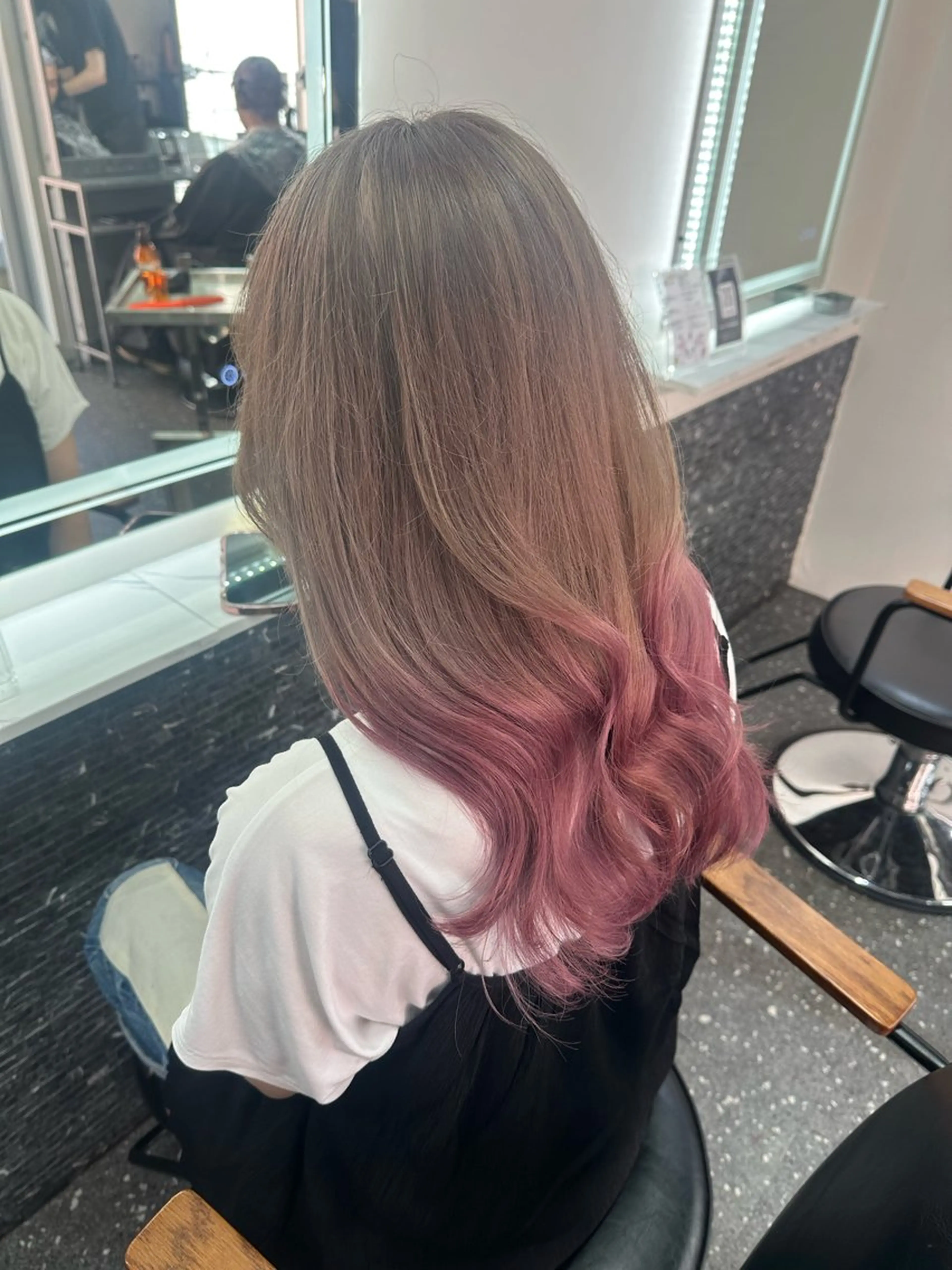 ロング カラー ヘアカラー トリートメント 髪質改善⭐️縮毛矯正 中野⭐️Rinaのヘアスタイル