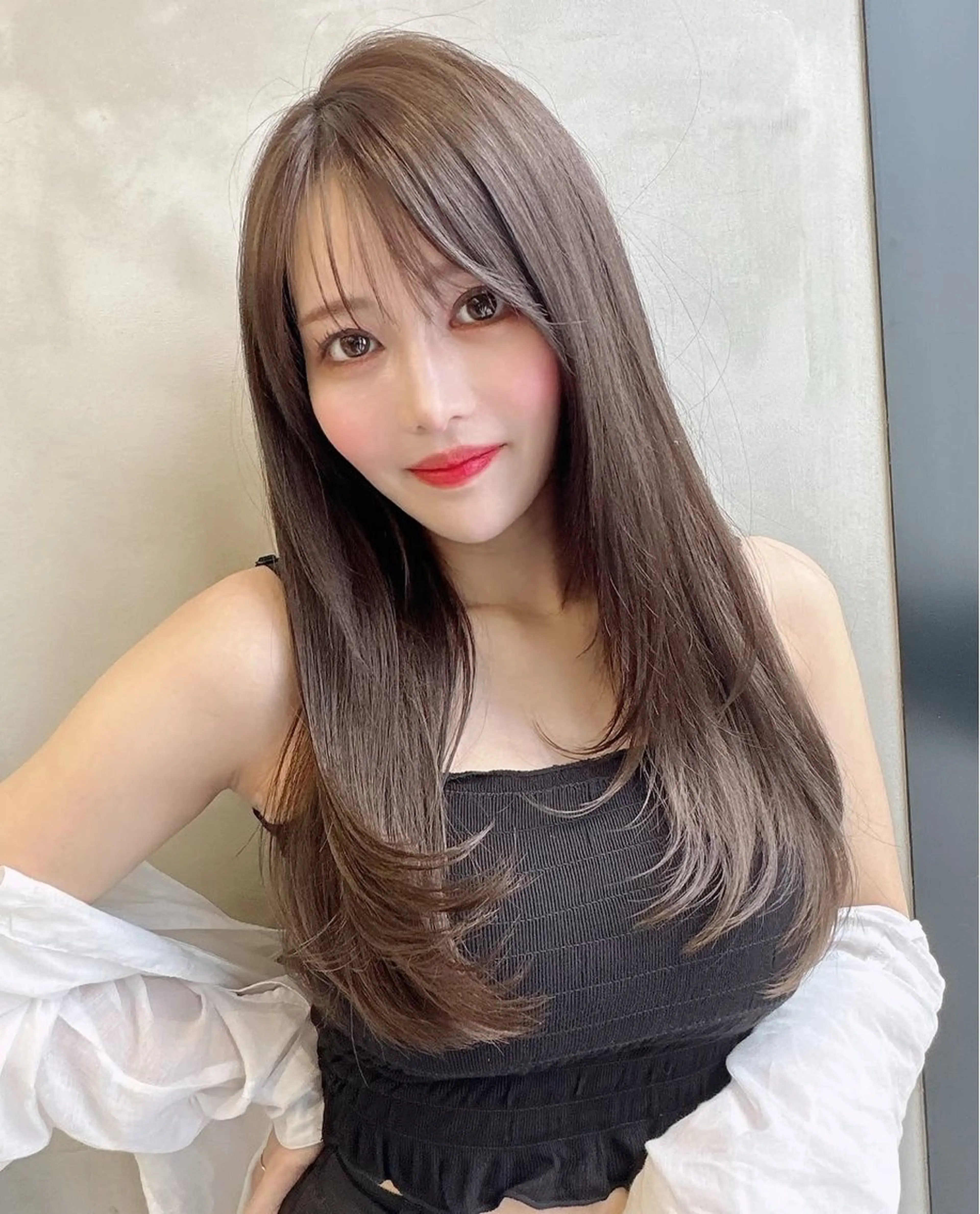 ロング ヘアカラー トリートメント 🫧Lond/名駅/ かれん🌜🎀のヘアスタイル