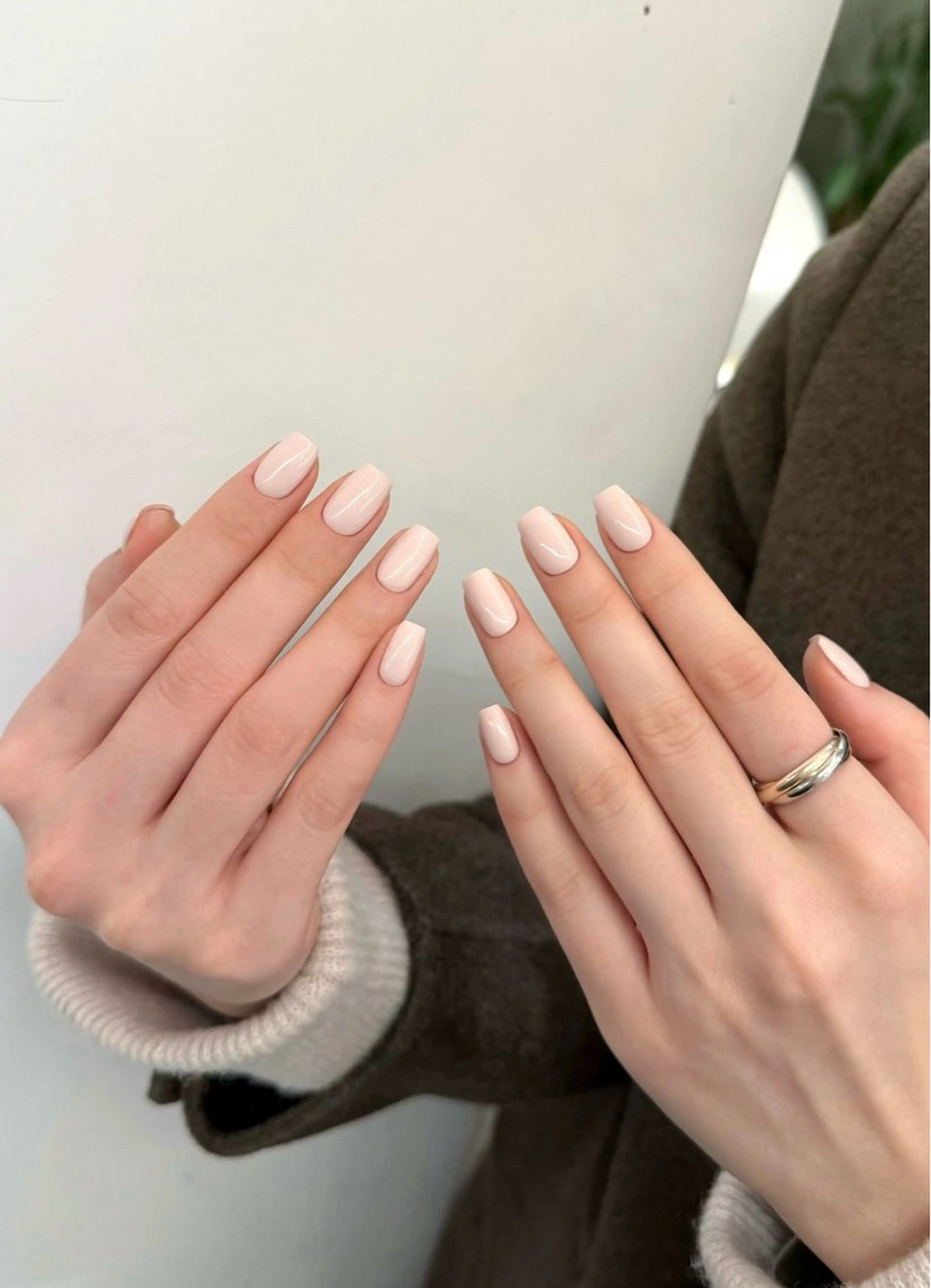 ネイル アートネイル オーロラネイル クリアネイル 長さ出し フレンチネイル ハンドネイル 佐藤 笹のネイルデザイン