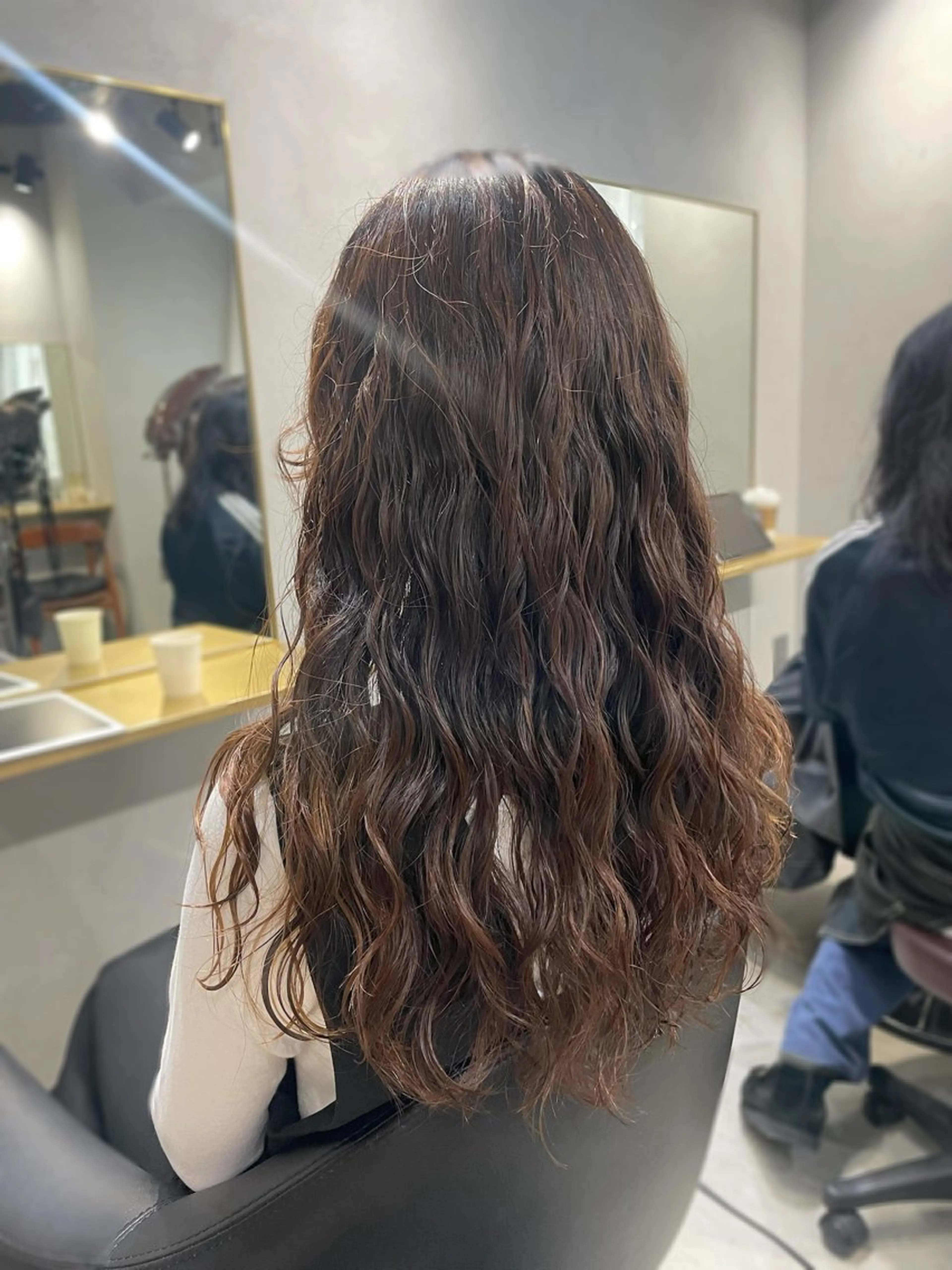 ロング パーマ ロング 縮毛矯正 【表参道】Ruri デジタルパーマのヘアスタイル