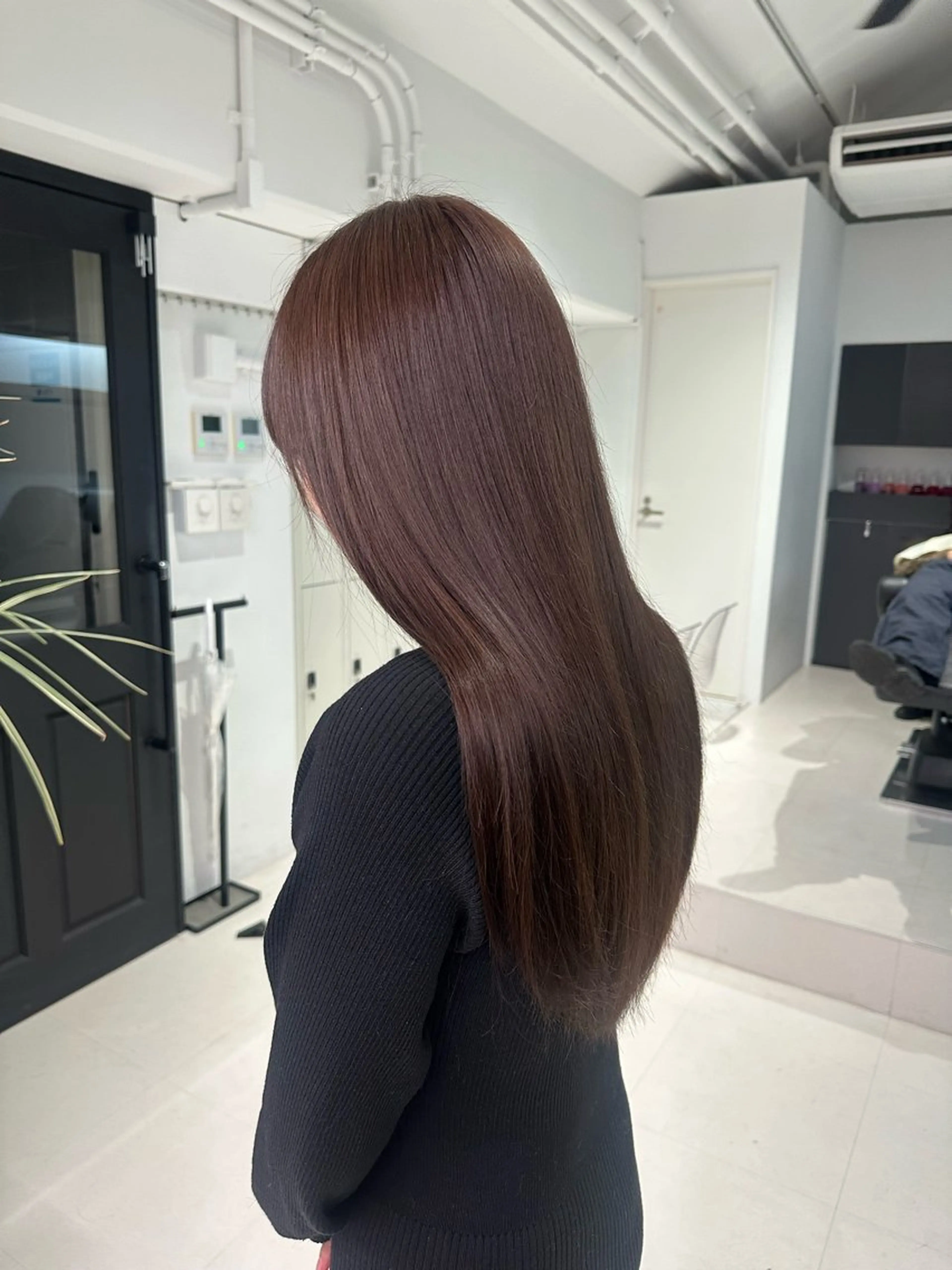 ロング ボブ ロング ヘアカラー トリートメント REINA☁️透明感 カラー/ぷつっと♡のヘアスタイル