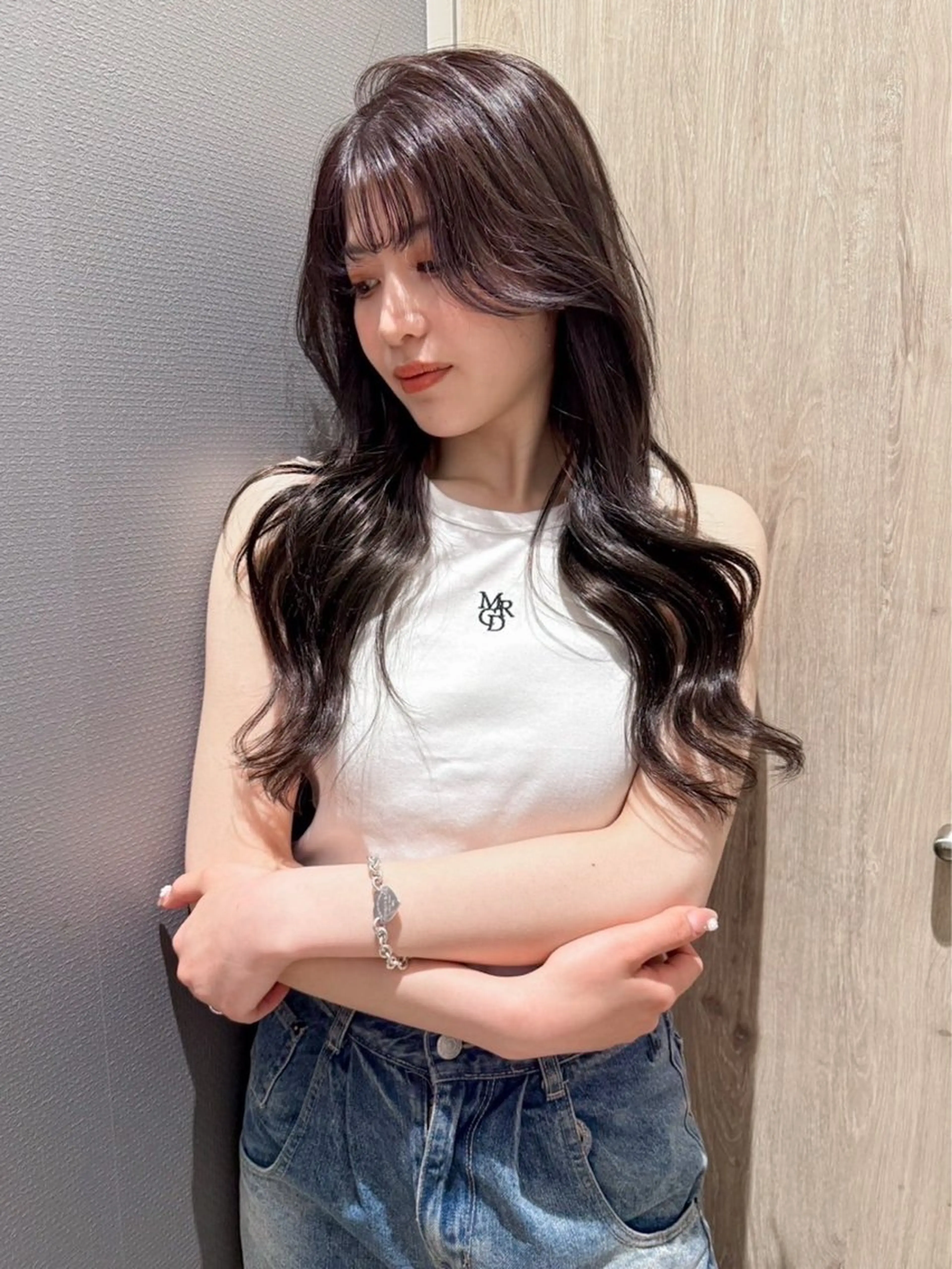 ロング カラー ブラウンカラー ダークブラウン カット balance.三宅 星哉のヘアスタイル