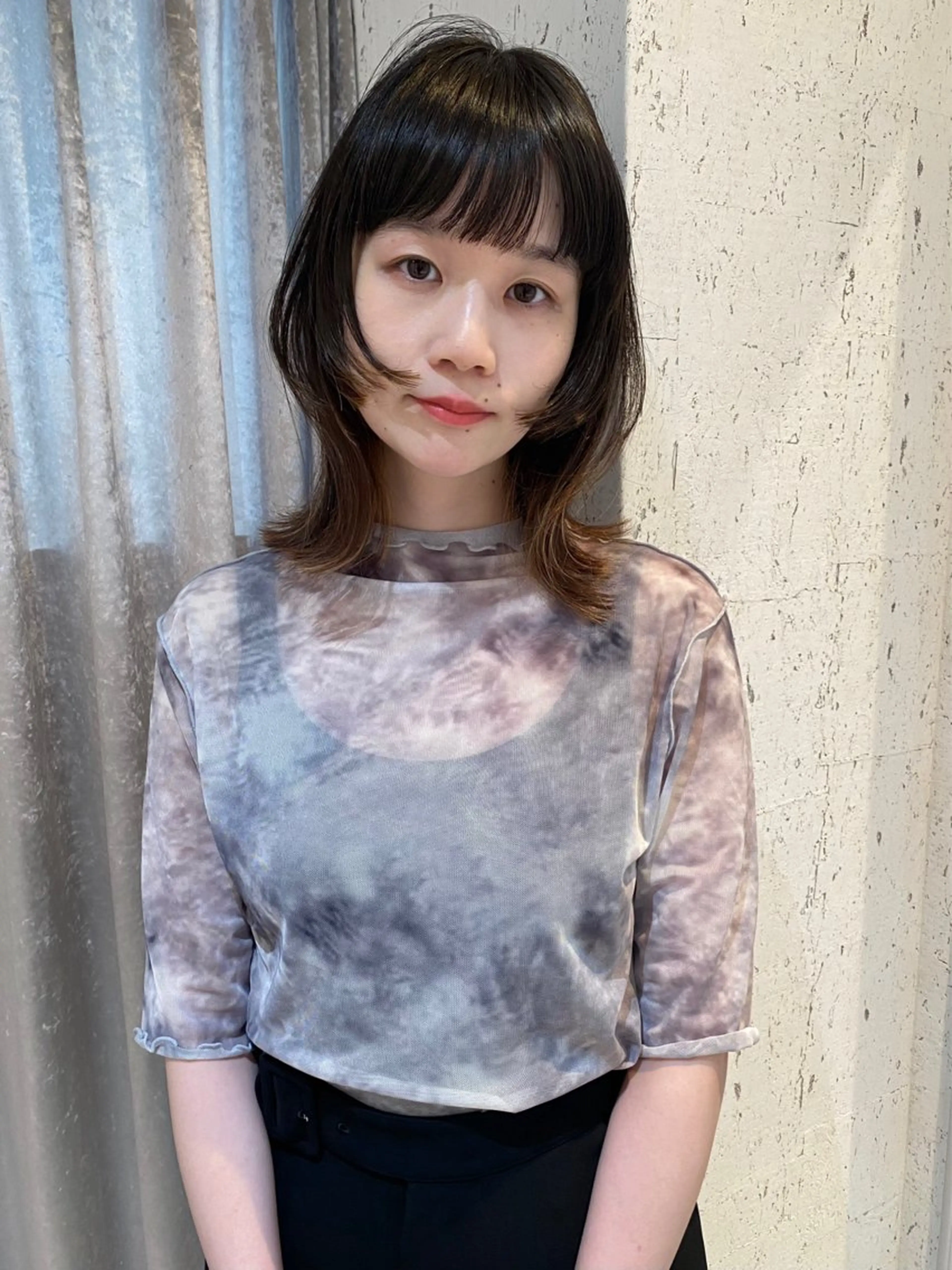 ミディアム カラー カット ヘアカラー トリートメント mai / linoah˚✧のヘアスタイル