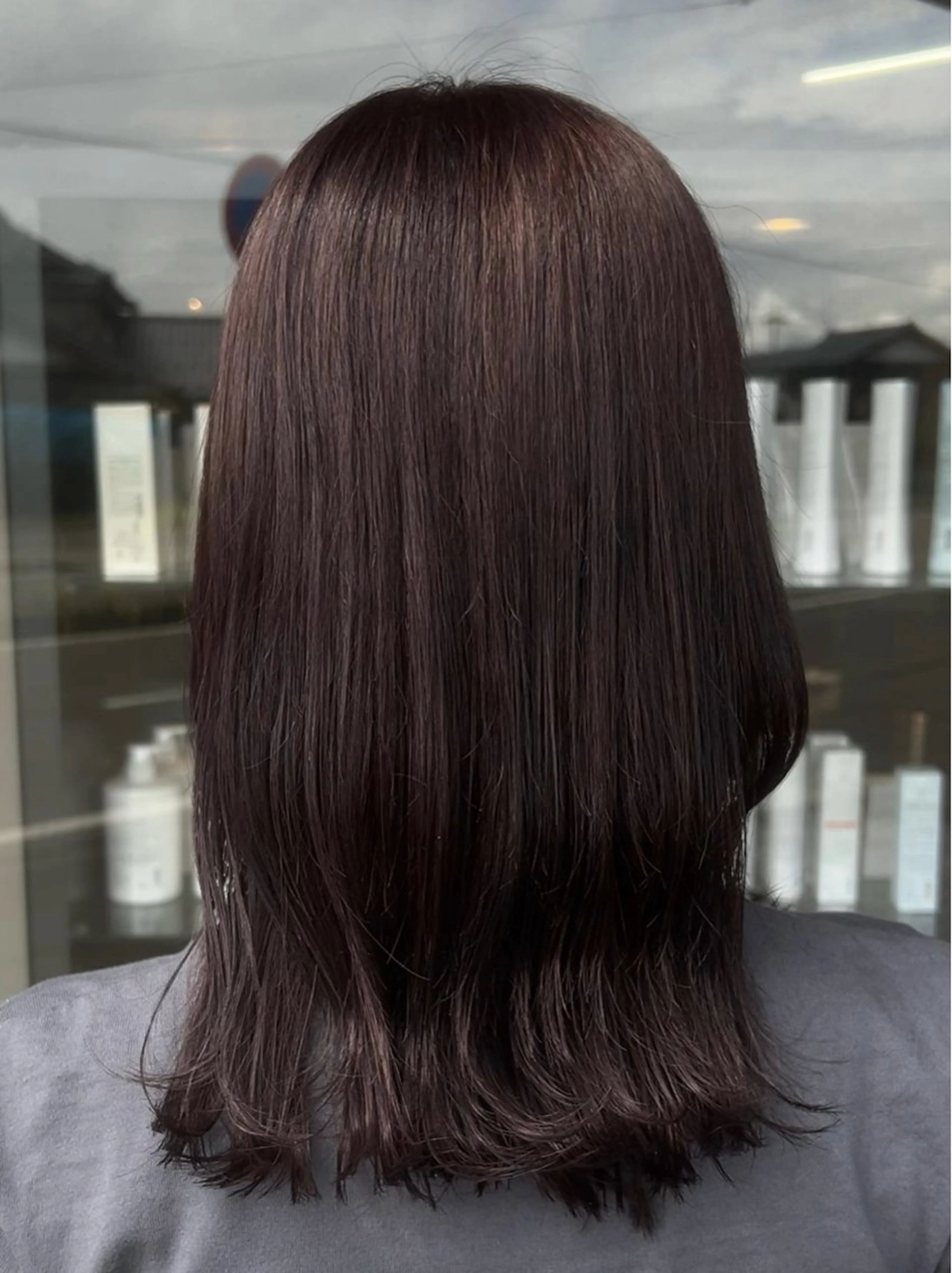 ミディアム カラー ディープラベンダー ラベンダーカラー ヘアカラー arika もえのヘアスタイル