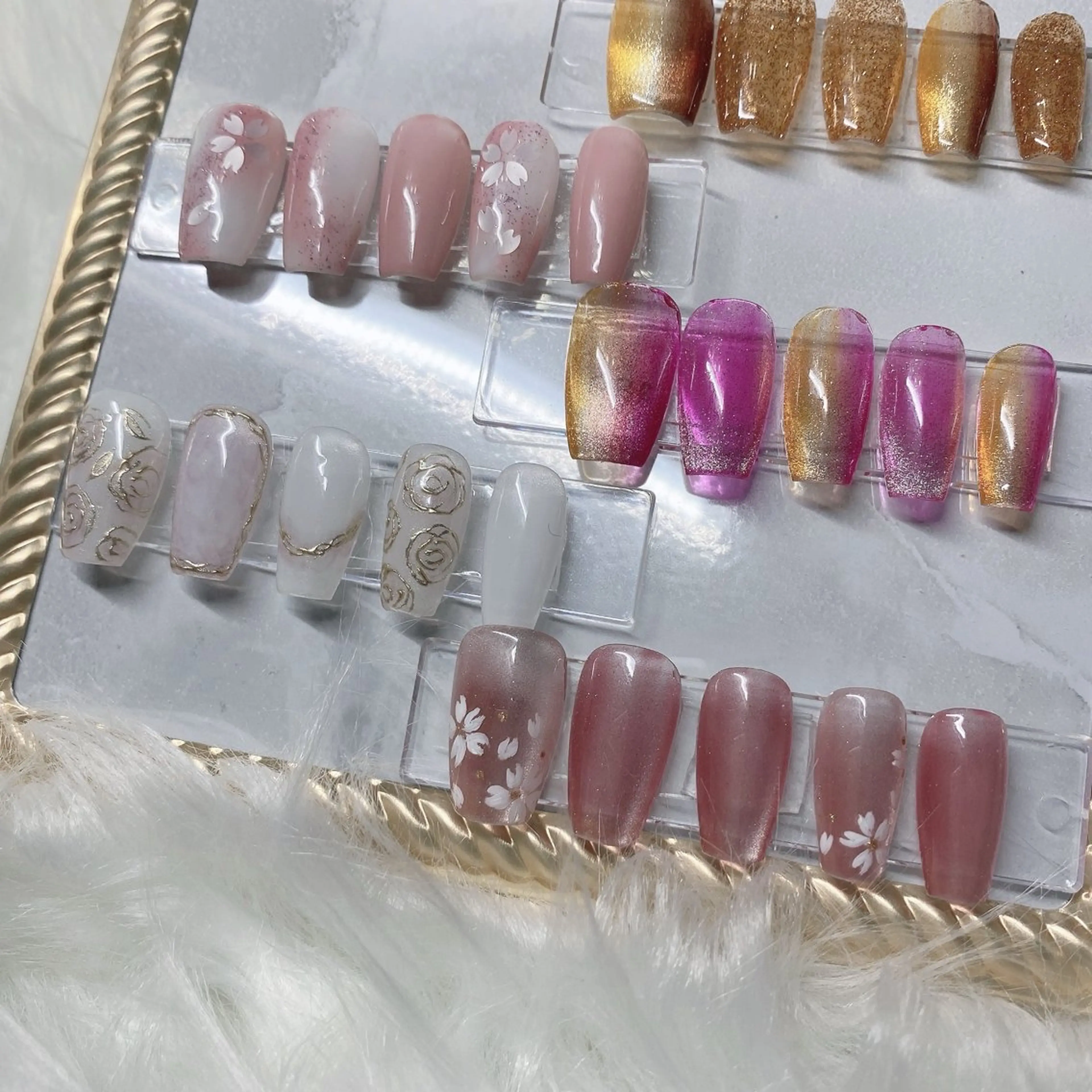 ネイル アートネイル 春ネイル Cleo クレオのネイルデザイン