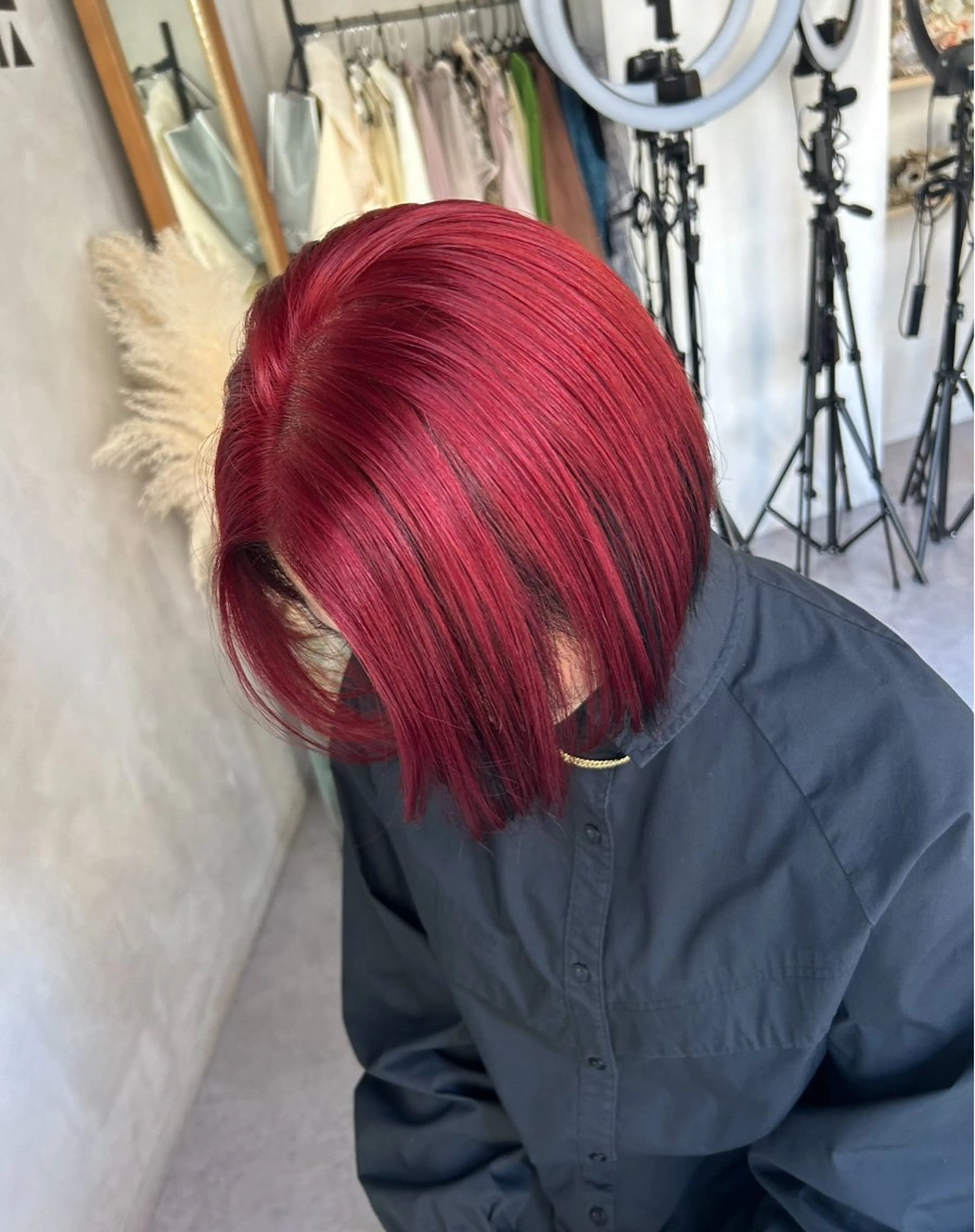 ミディアム ayu omochaのヘアスタイル