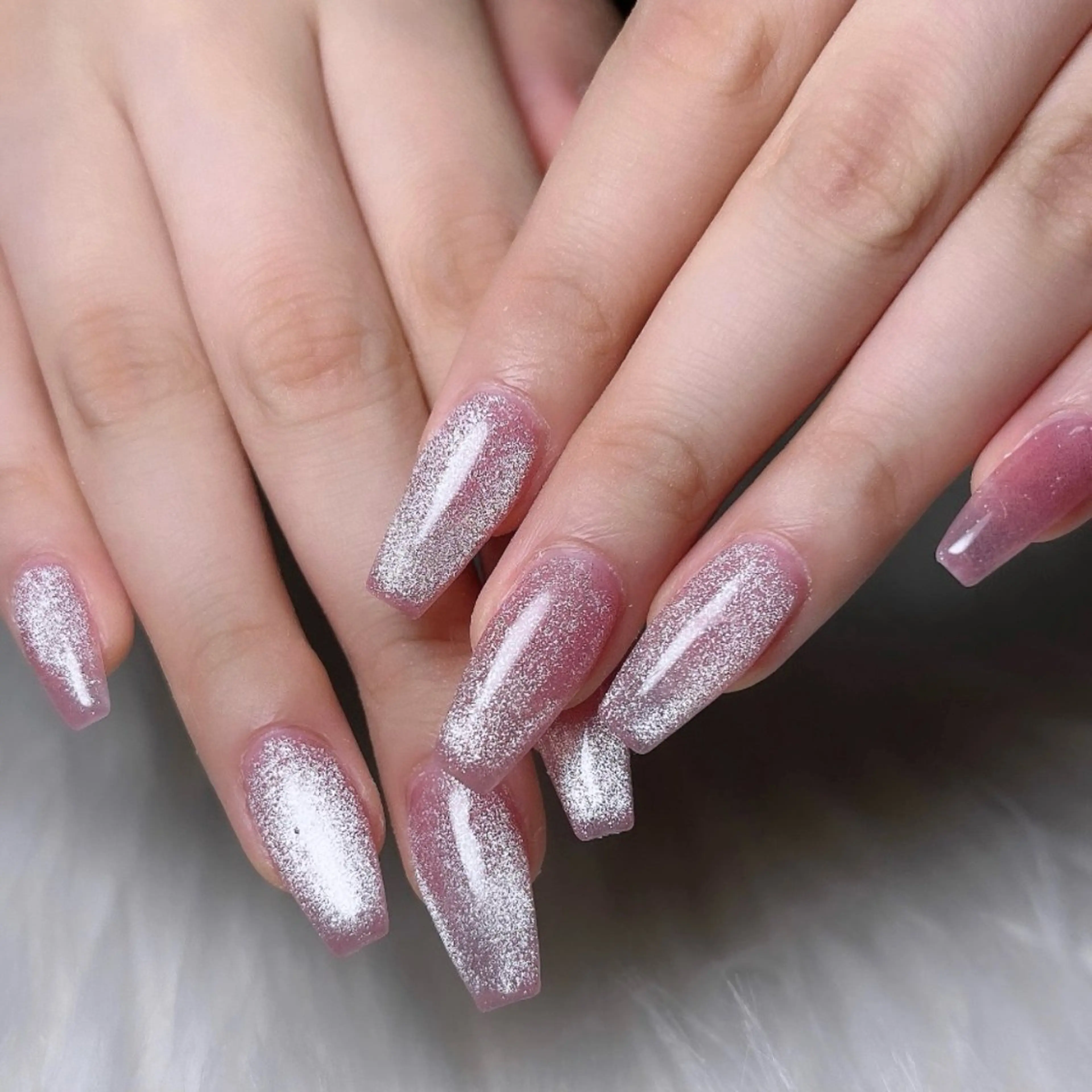 ネイル 韓国ネイル ラメ(グリッター) 持ち込み ハンドネイル 🐕‍🦺Yappy 💗A-tanのネイルデザイン