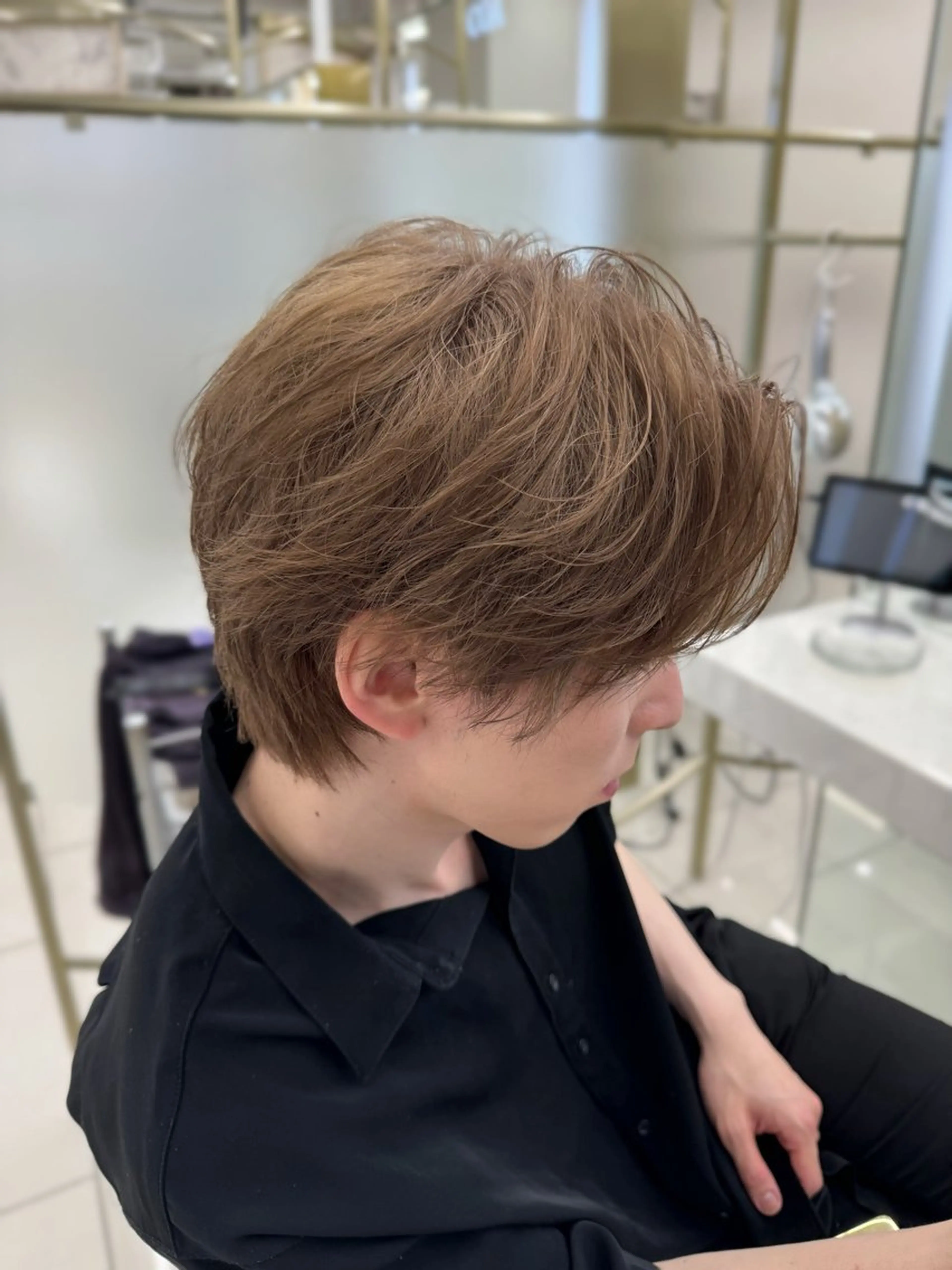 ショート カラー ヘアカラー COA GINZA 空也/前髪/顔まわりのヘアスタイル