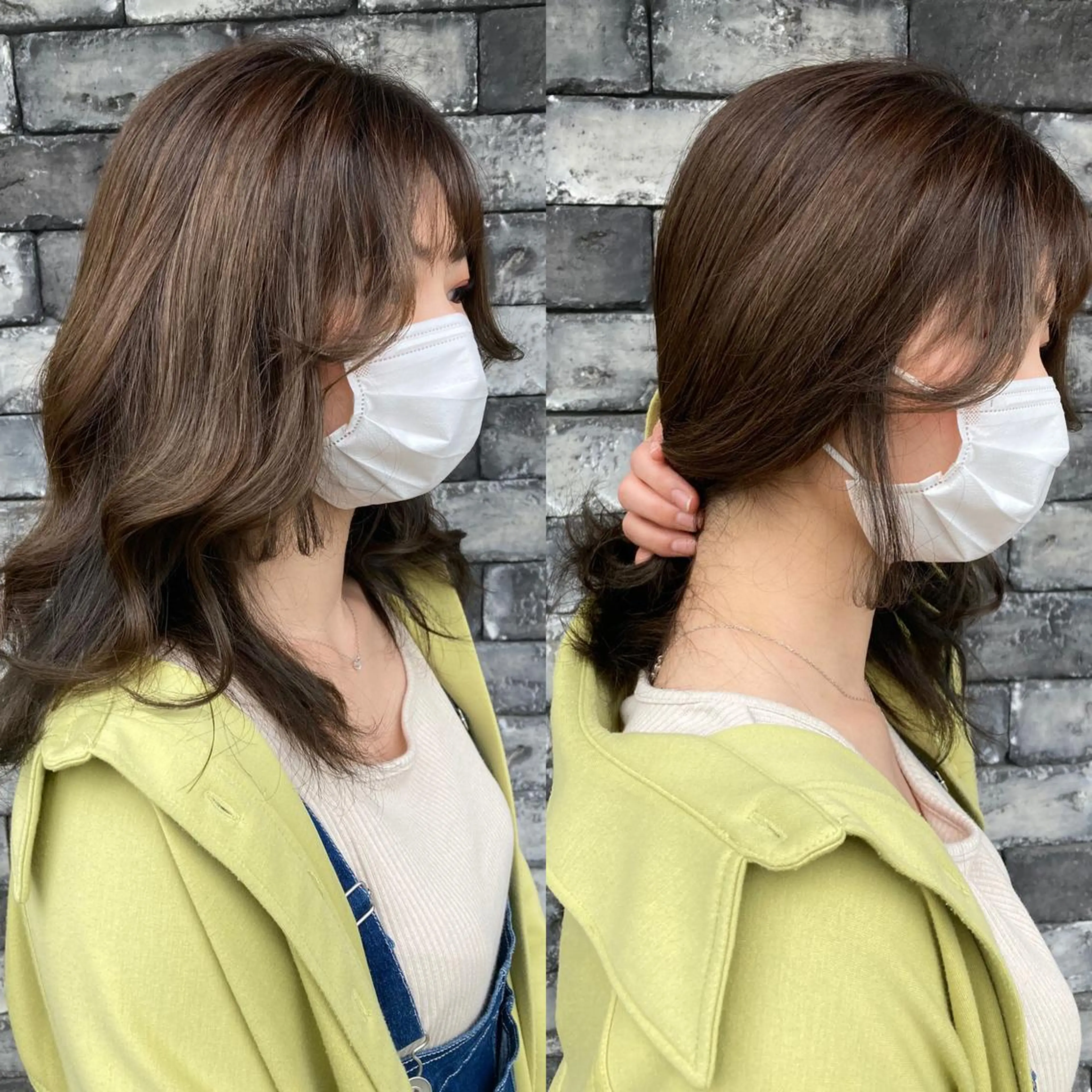 セミロング カラー カット ヘアカラー ヘアセット ✂️似合わせの魔術師 石田一樹✂️のヘアスタイル