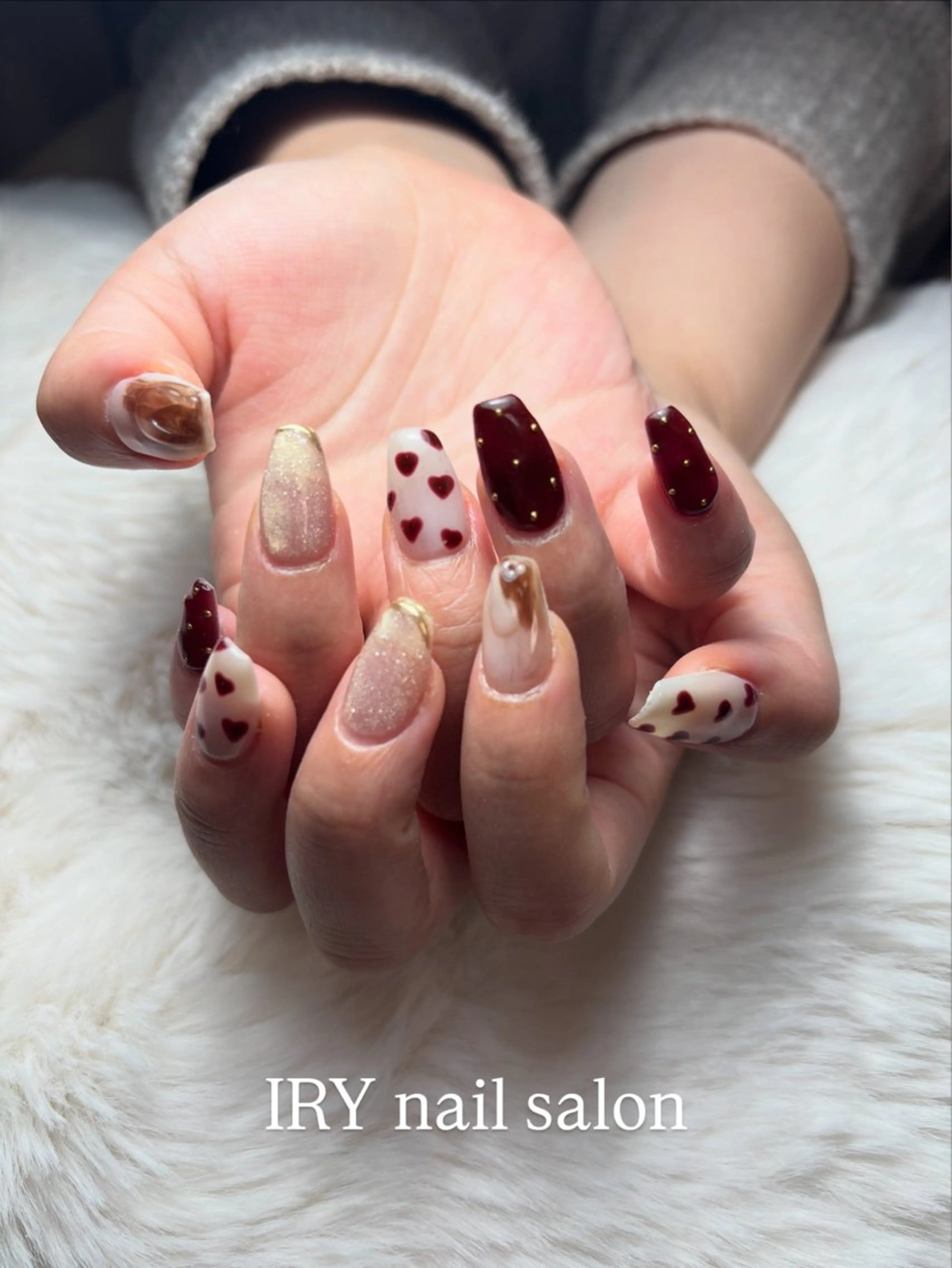 ネイル 持ち込み 三本 綾奈のネイルデザイン