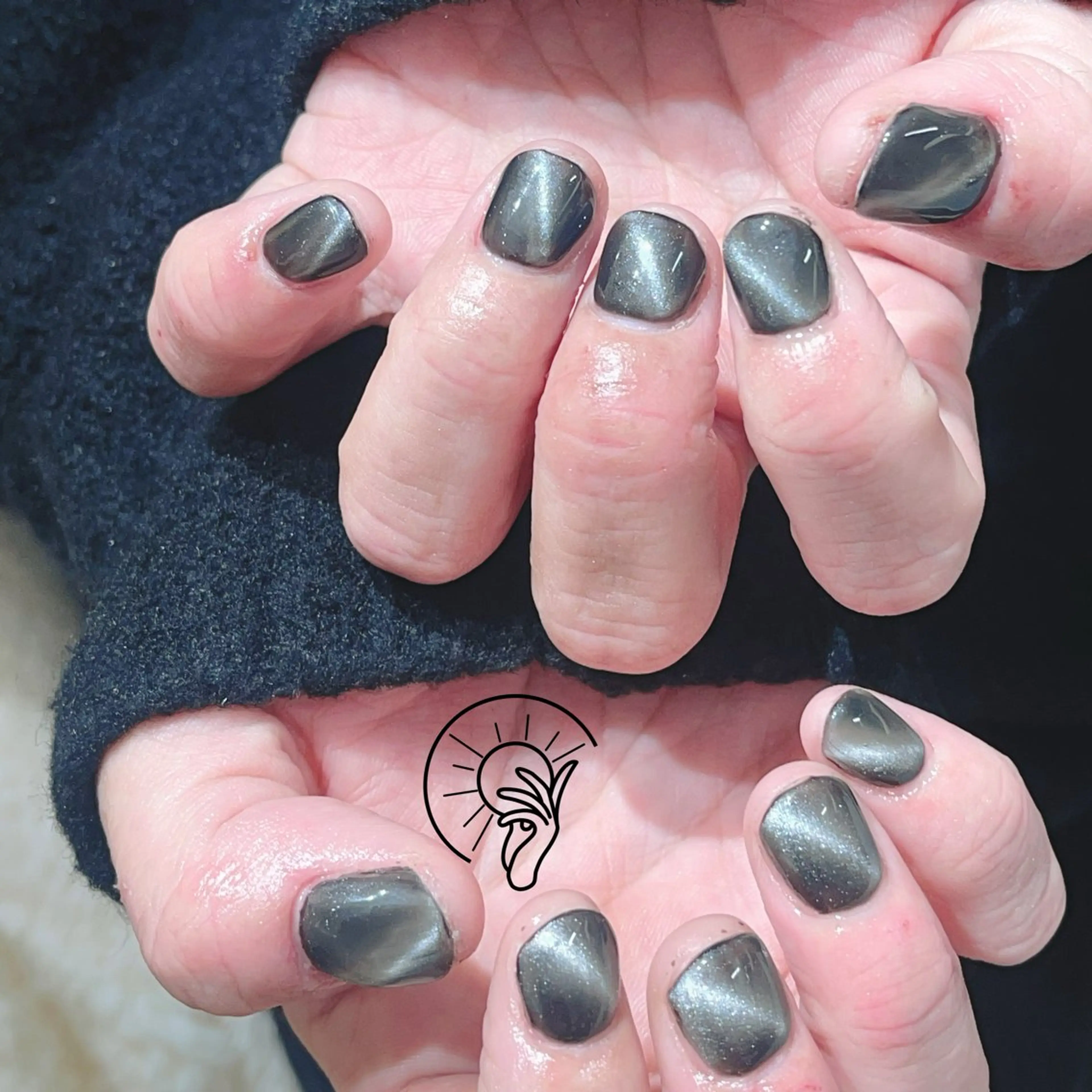 ネイル 長さ出し フレンチネイル ジェルネイル 韓国ネイル マグネットネイル ハンドネイル ハンドケア Sun Nail 池袋のエステ・リラクイメージ