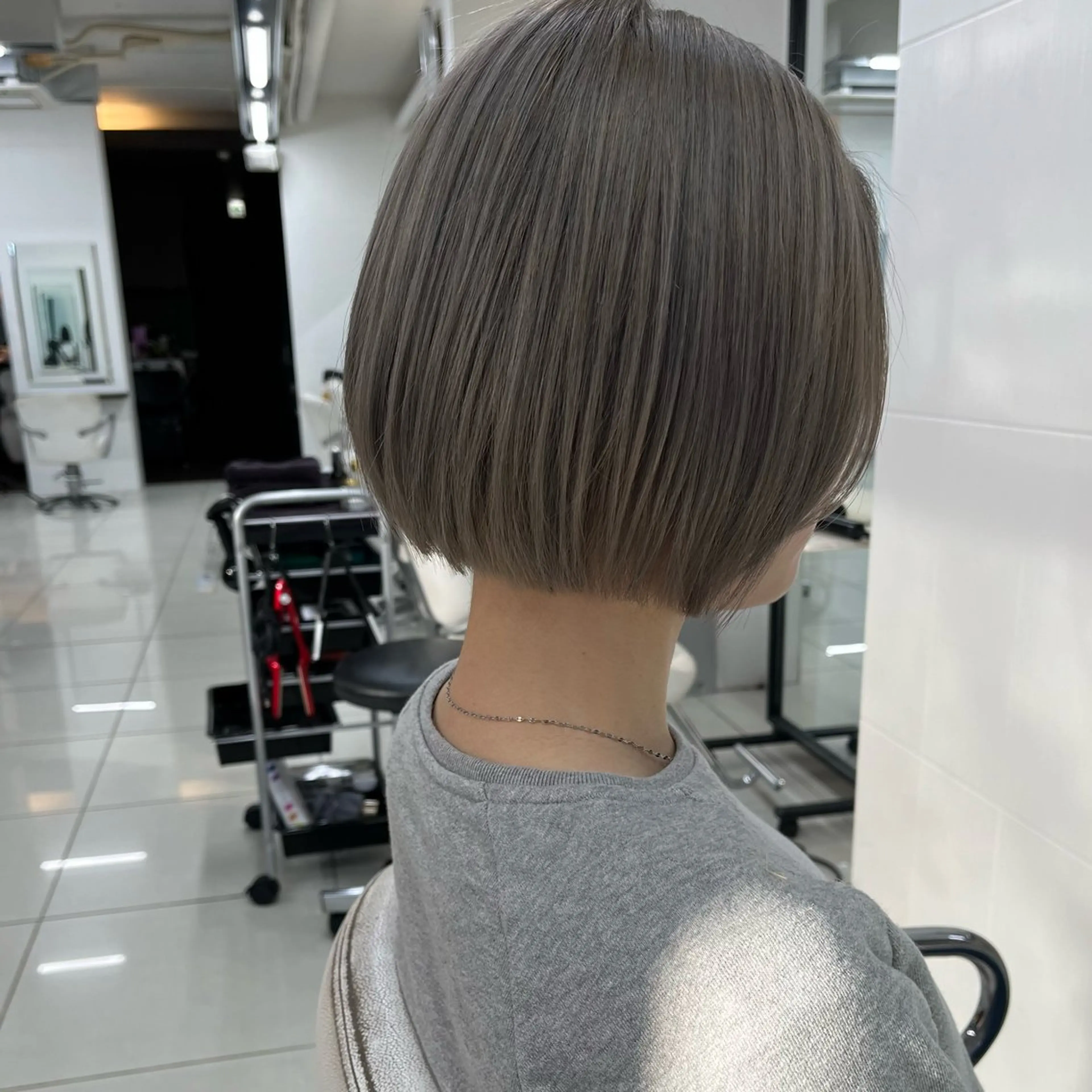 ショート カラー カット ヘアカラー トリートメント ハタケヤマヨシキ ／BOOTHのヘアスタイル