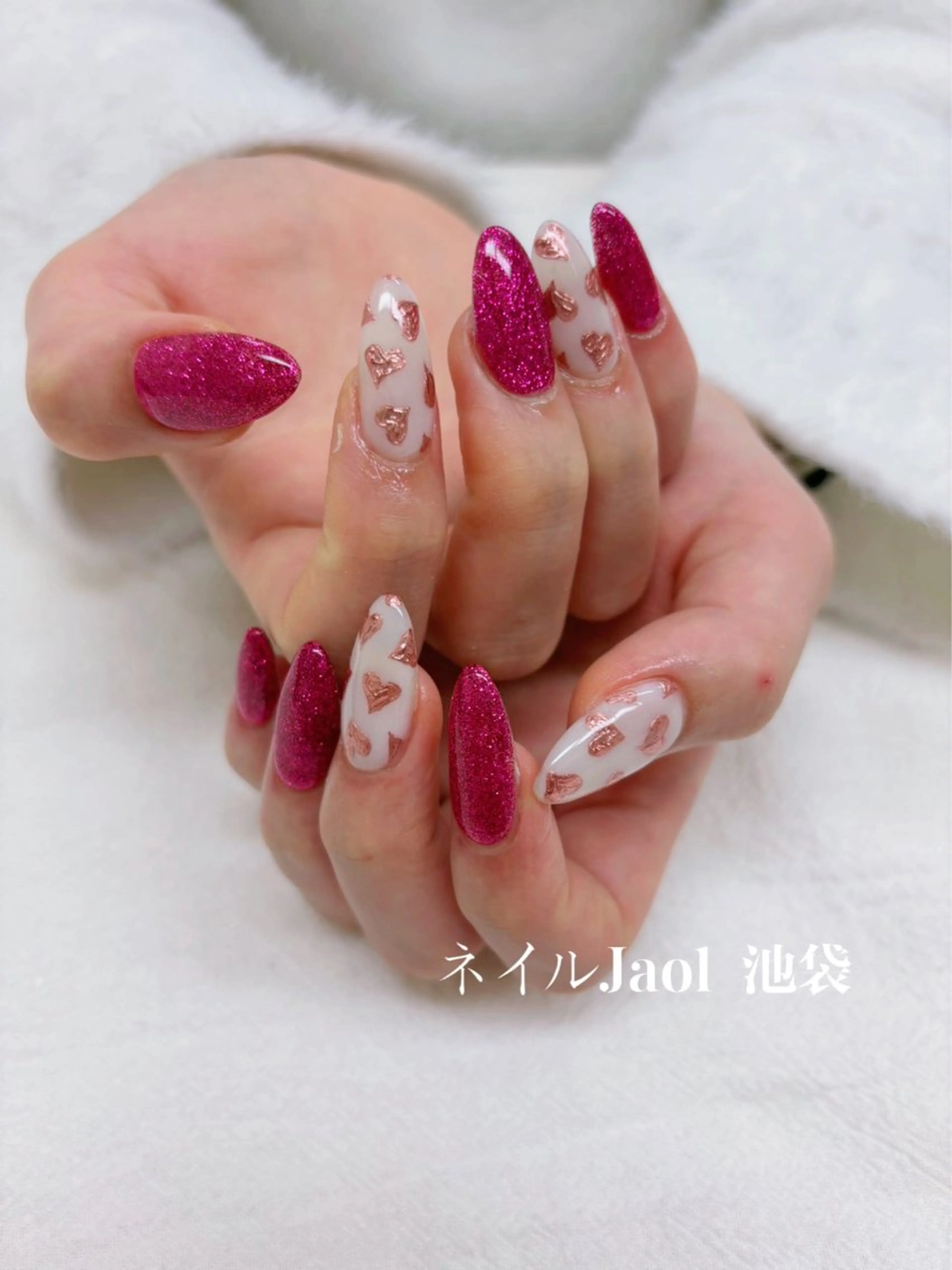 セミロング ネイルJaol 池袋のネイルデザイン