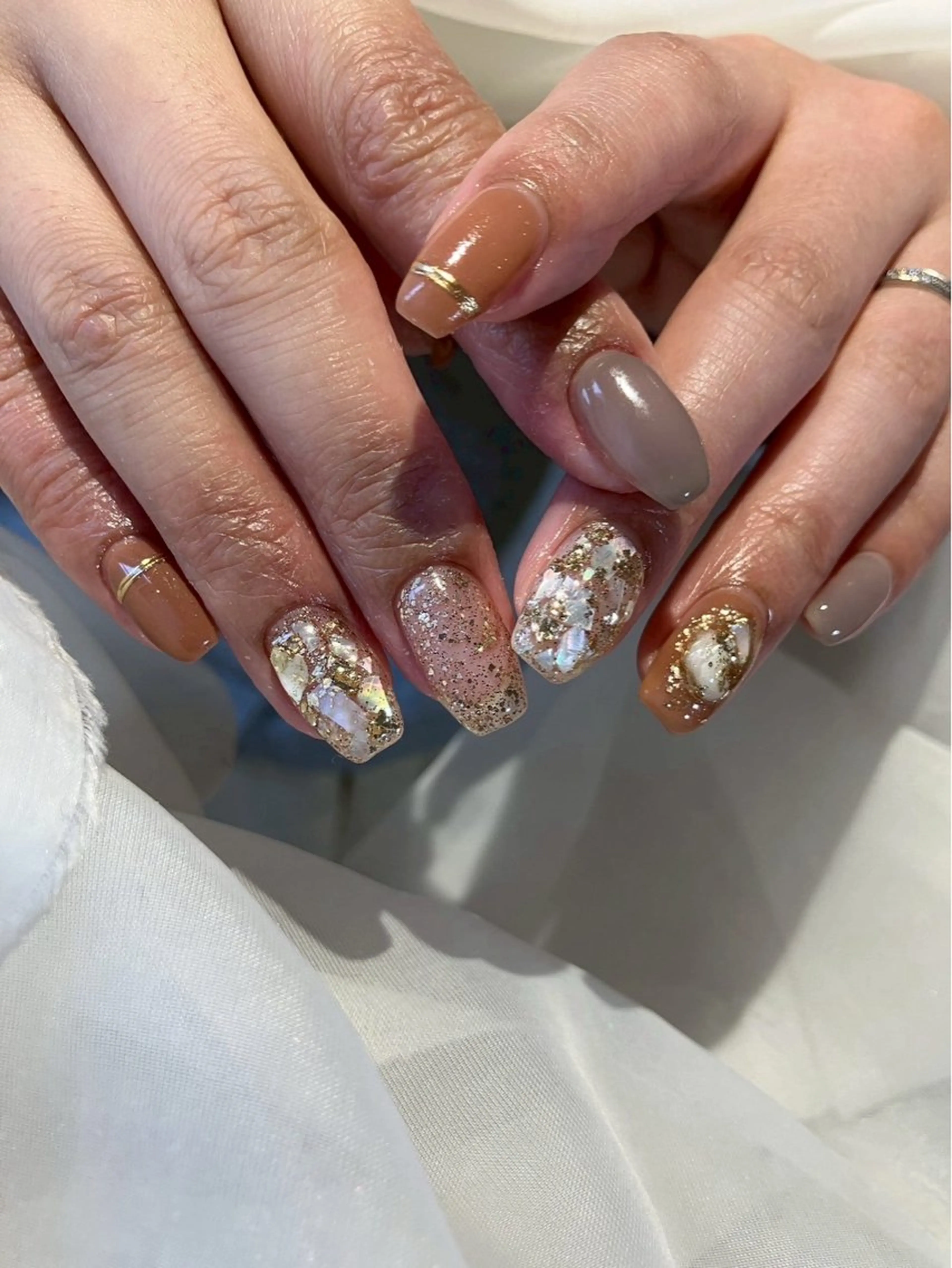 ネイル ニュアンスネイル Nail Salon Luanaのネイルデザイン