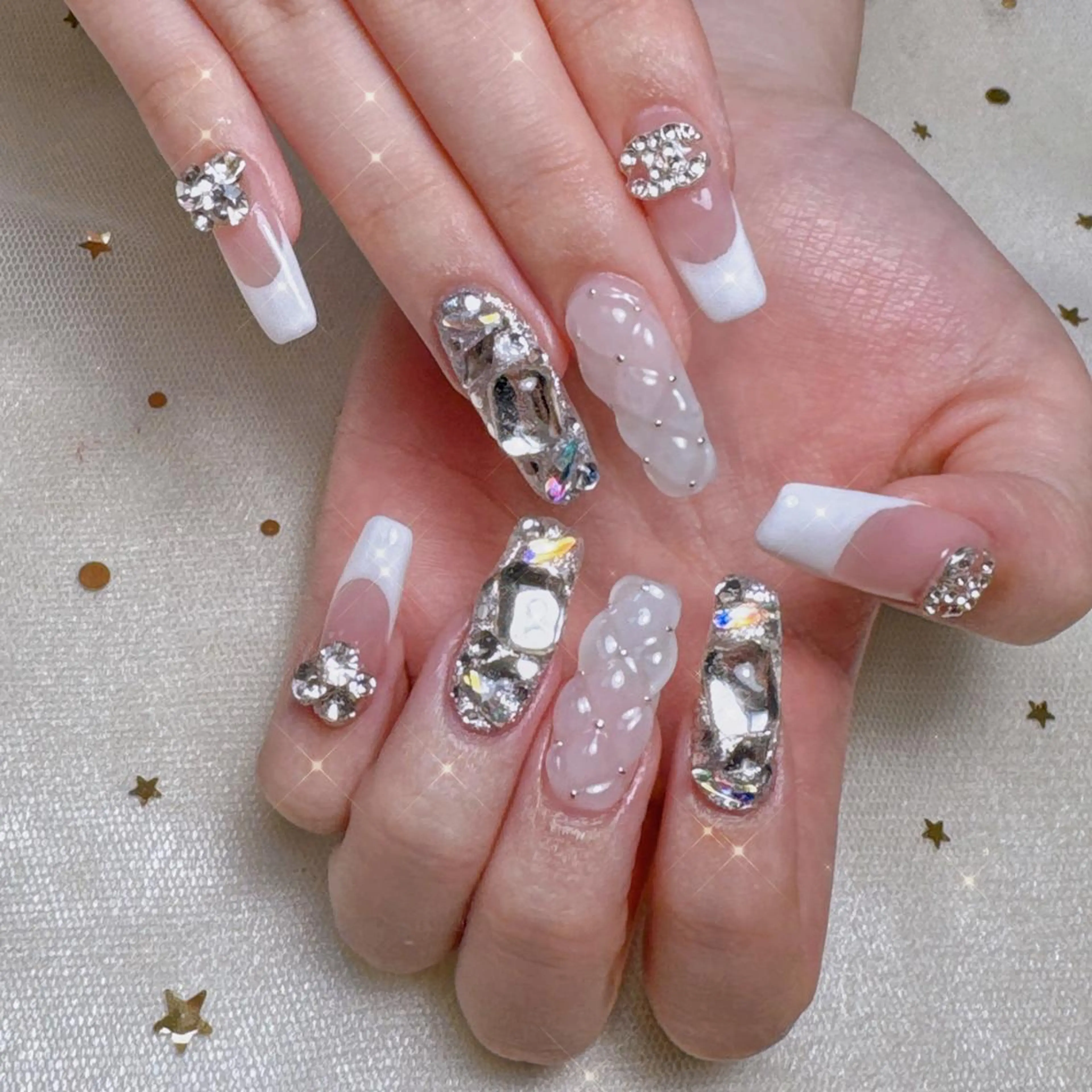 【チップ長さだし】持ち込みデザイン(ゴテゴテデザイン10本ok!)￥17,980の写真