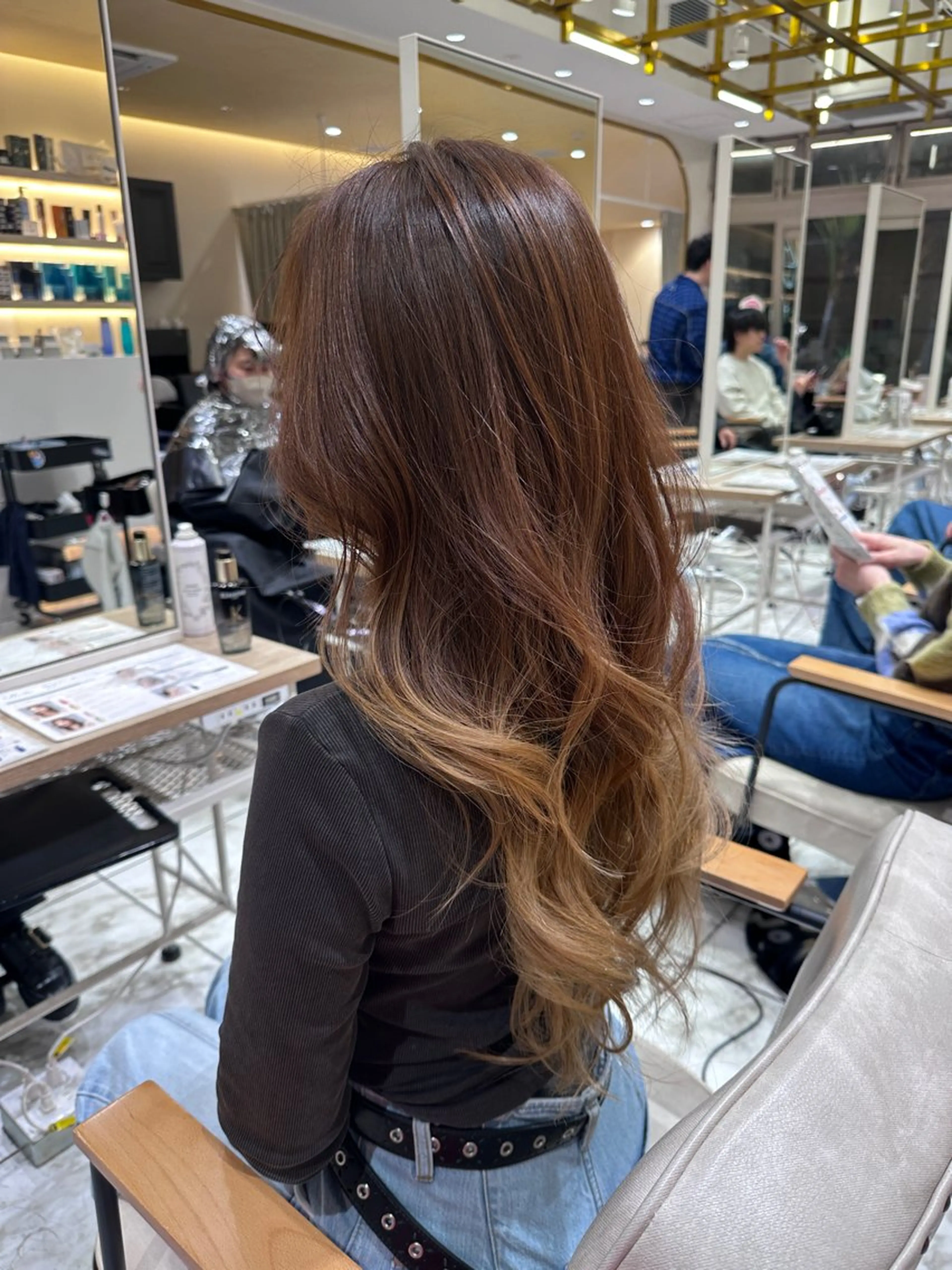 ロング カラー AMI ウルフパーマ/メンズのヘアスタイル