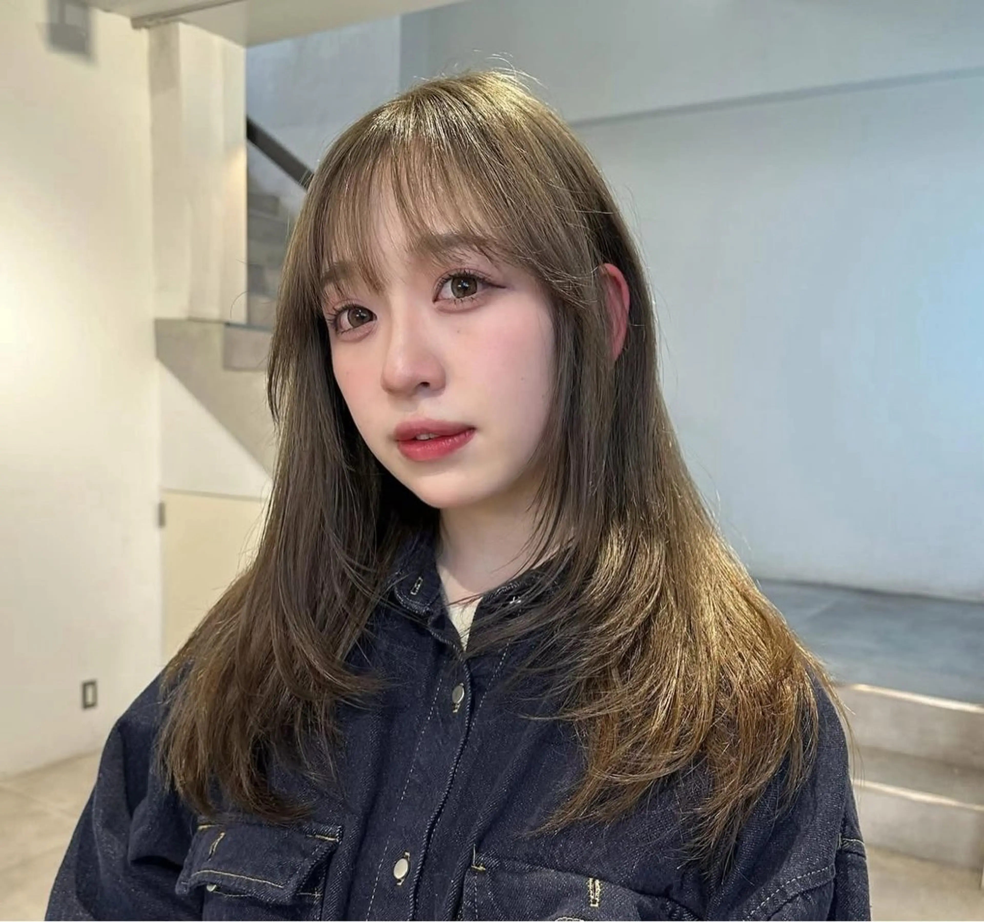 ロング カラー 韓国ヘア/グレージュ kanako🤍🫧のヘアスタイル