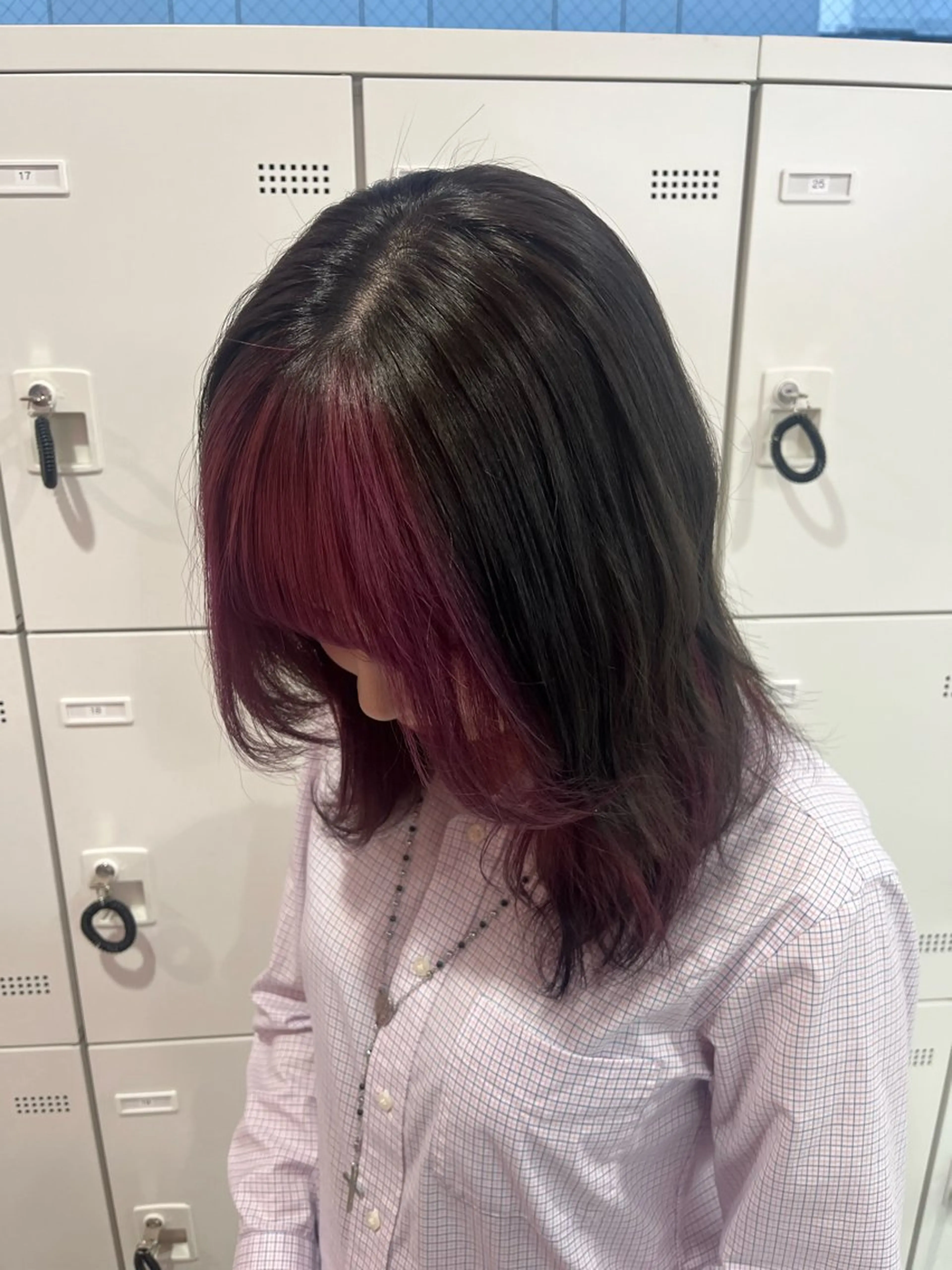 ミディアム カラー みう/仙台/暖色/ 艶髪/顔周りカット/のヘアスタイル