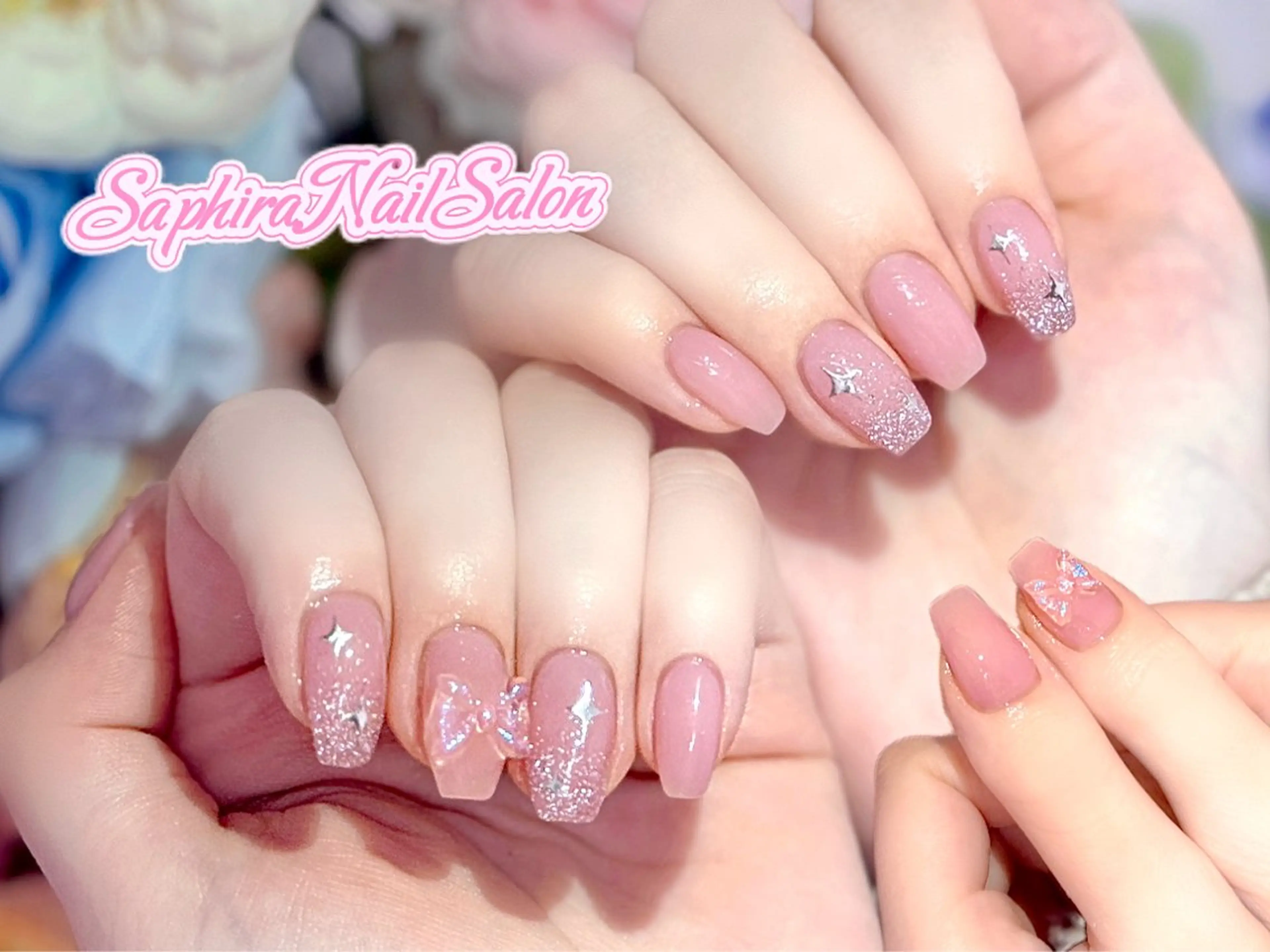 カラー ハンドネイル Saphiraネイル サロン錦糸町のネイルデザイン