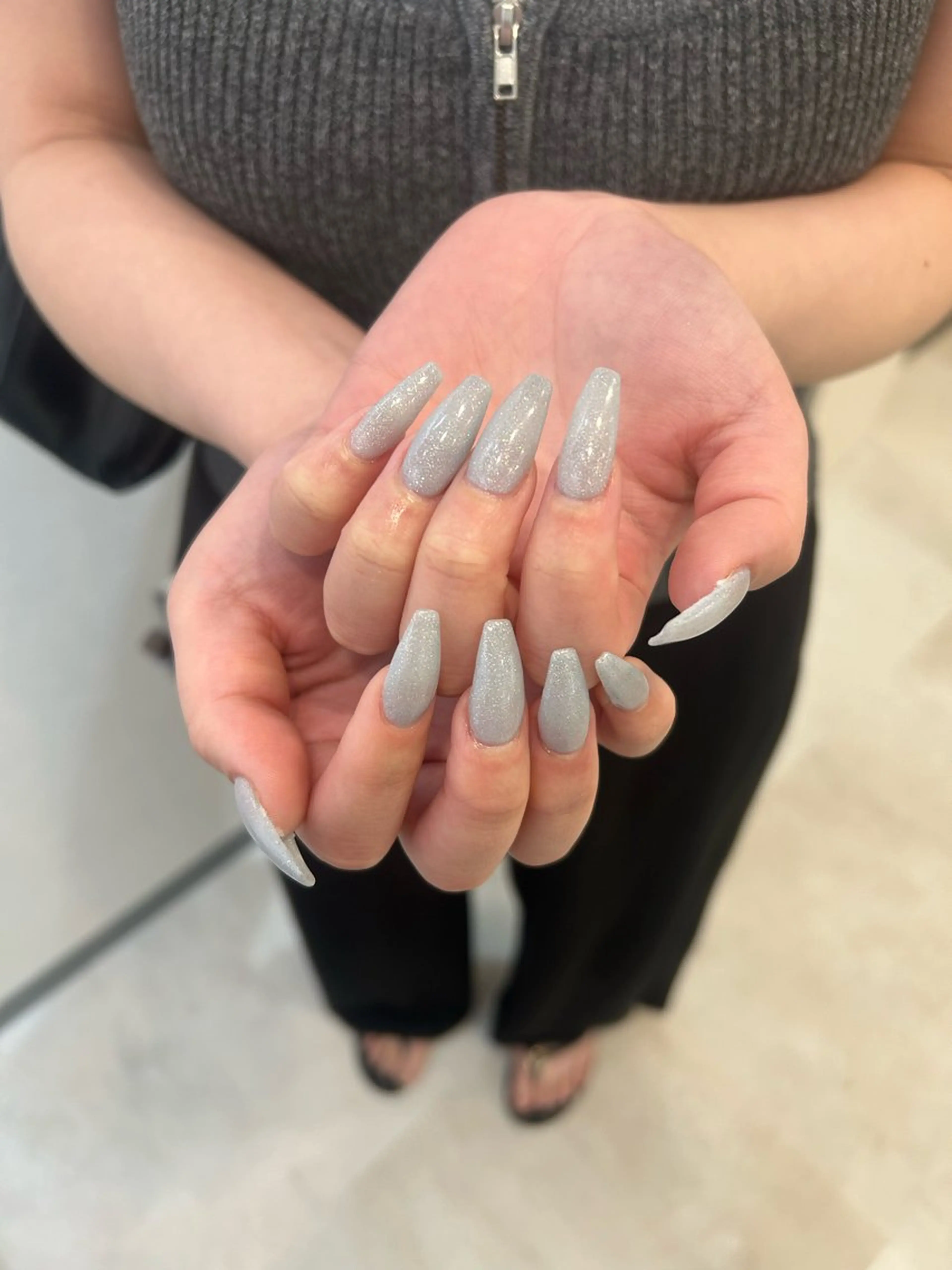 セミロング ハンドネイル yeri koharuのネイルデザイン