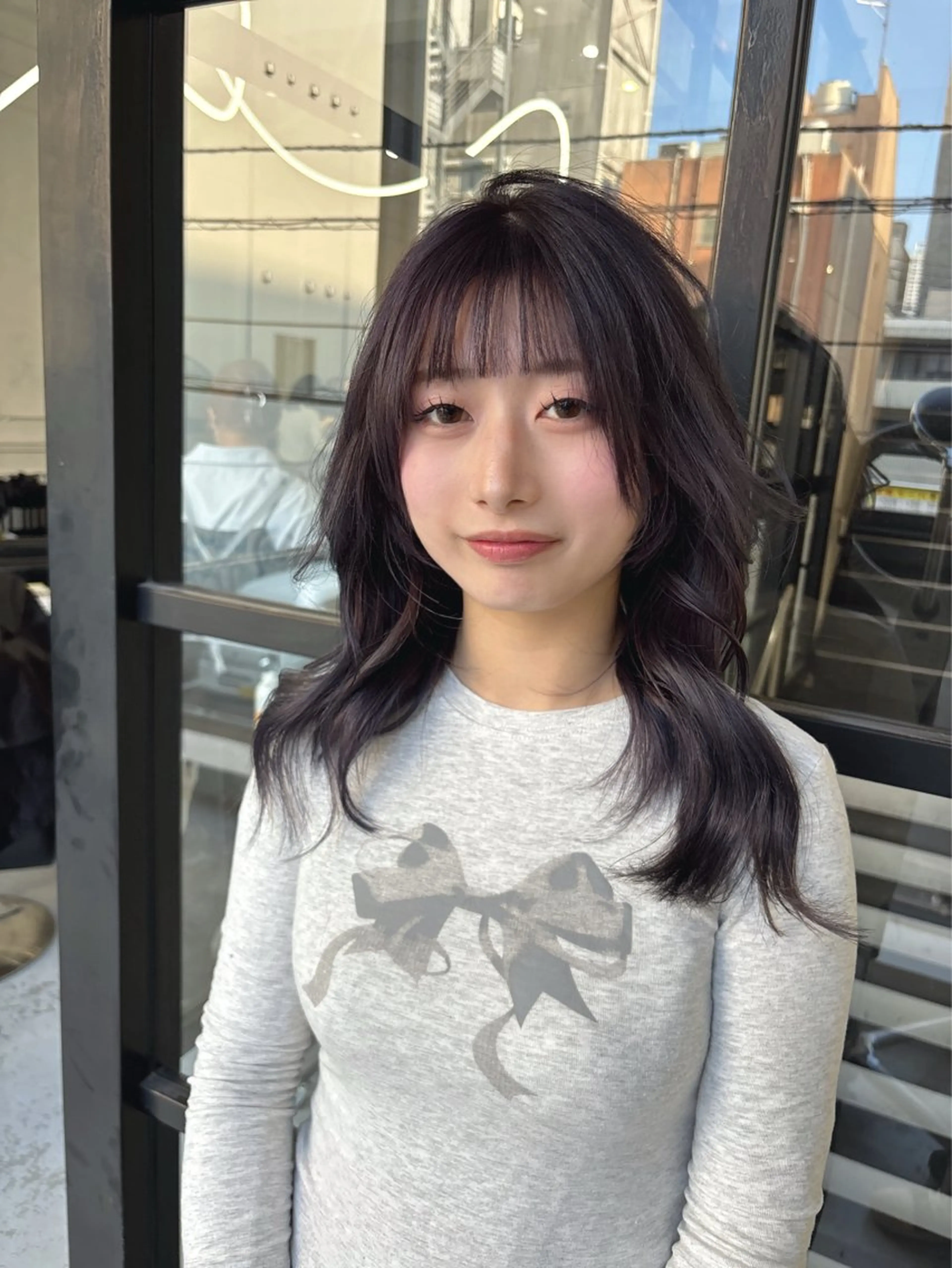 セミロング カラー Maison Halu YUKIのヘアスタイル