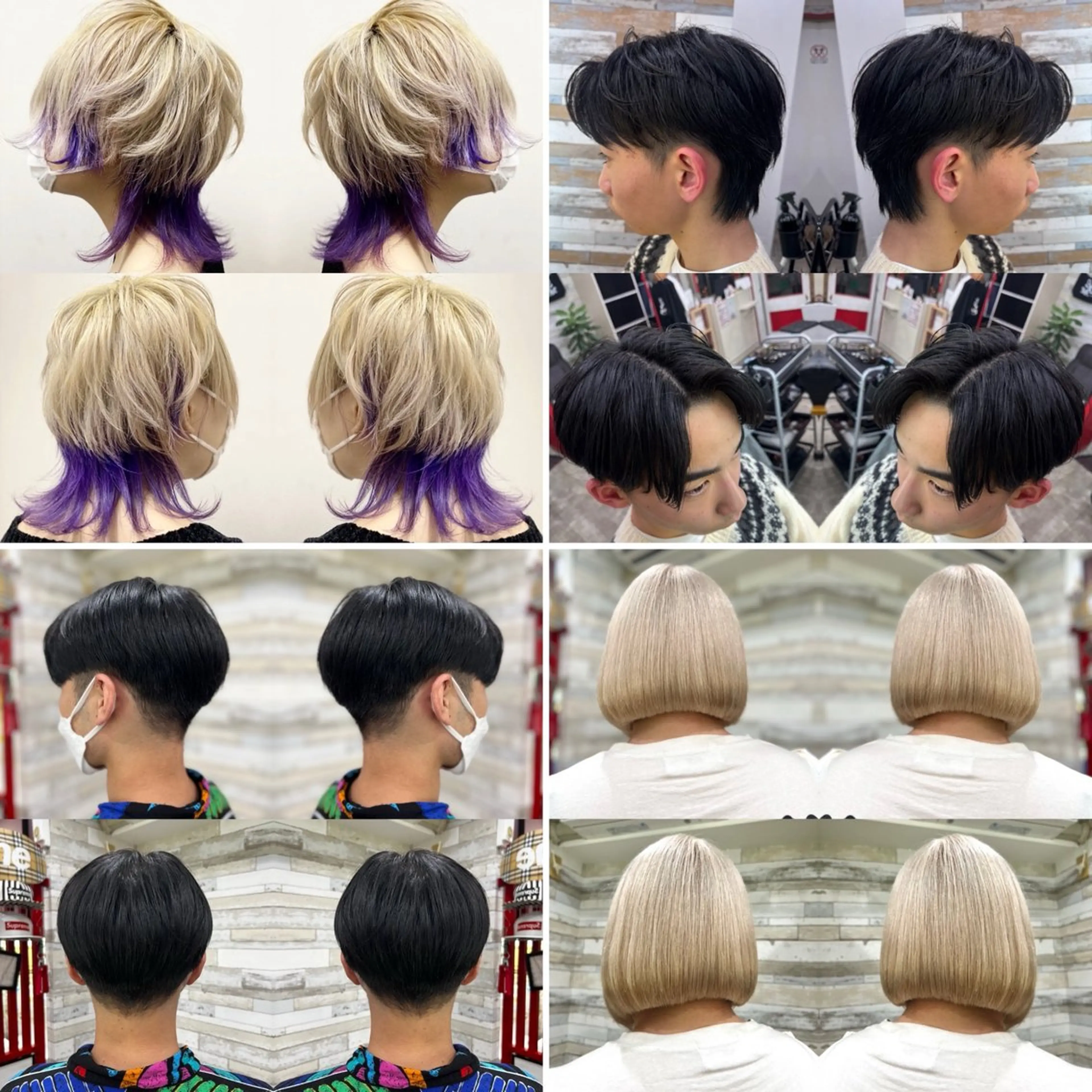 ショート カラー 🌈推し色派手髪 ハイトーンShinのヘアスタイル