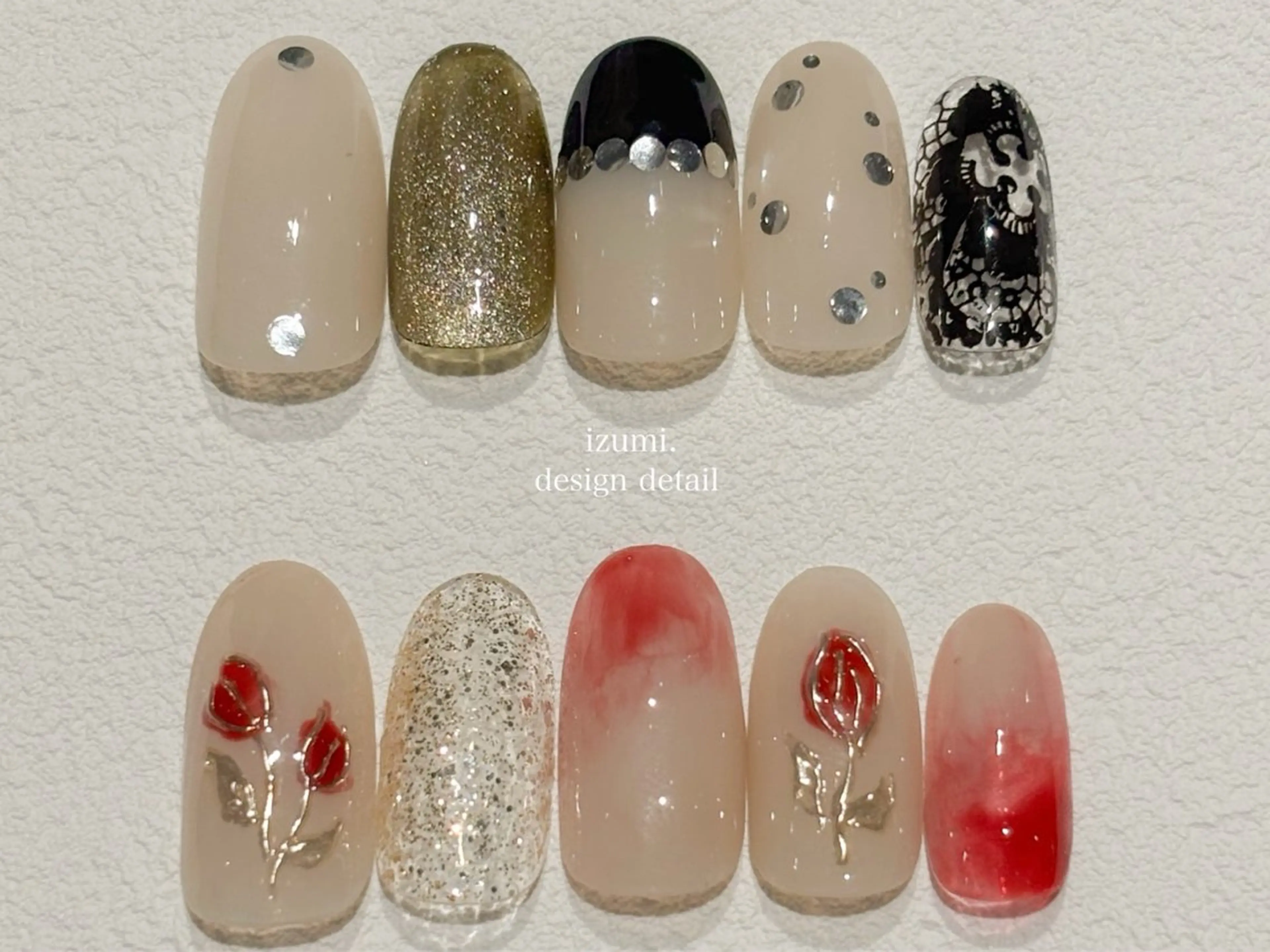 ネイル ハンドネイル IZUMIꕤnail 堺筋本町｜心斎橋のネイルデザイン