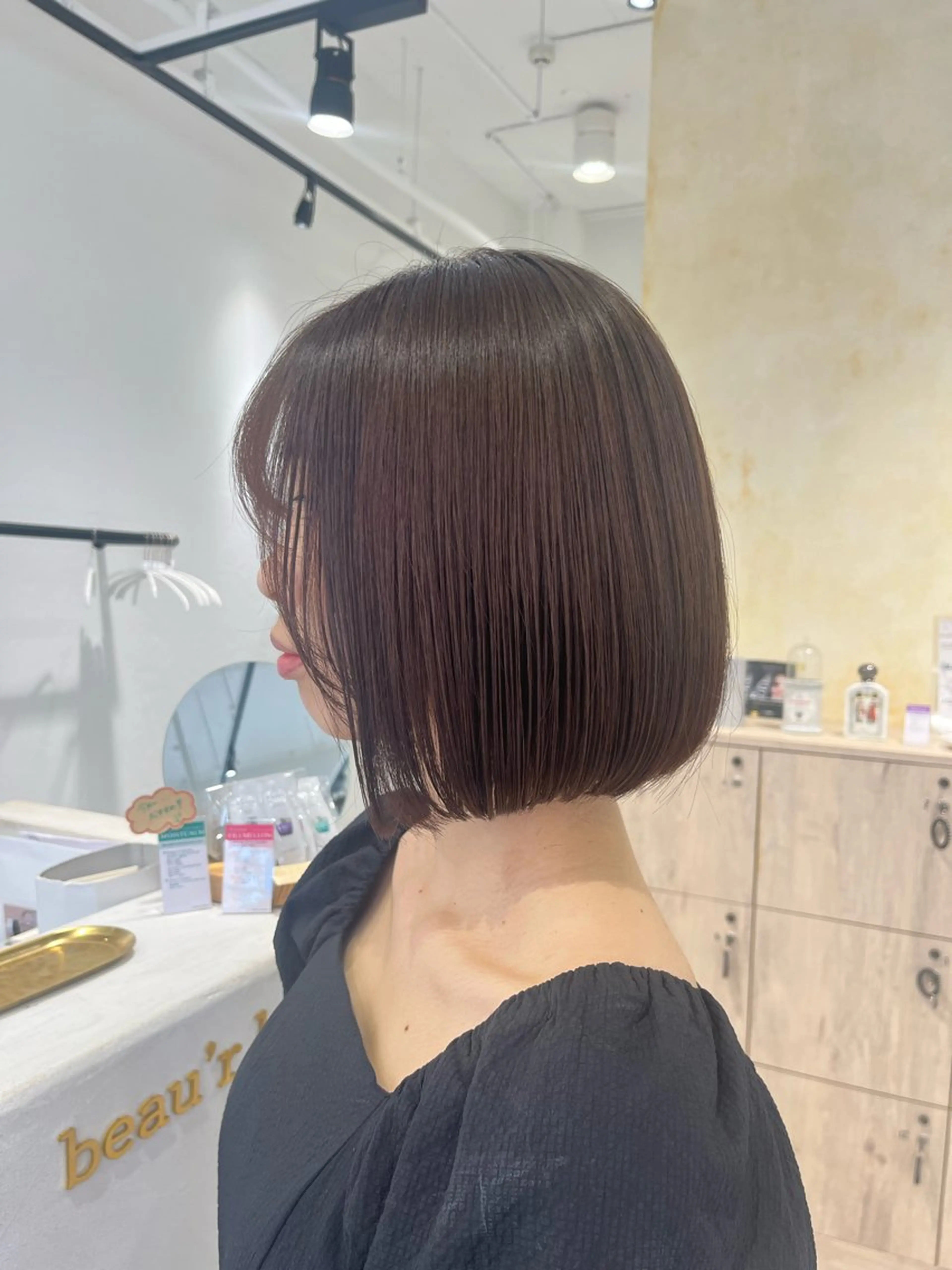 ショート カラー カット ヘアカラー トリートメント ボブ/美髪矯正 /佐藤　奈巳のヘアスタイル