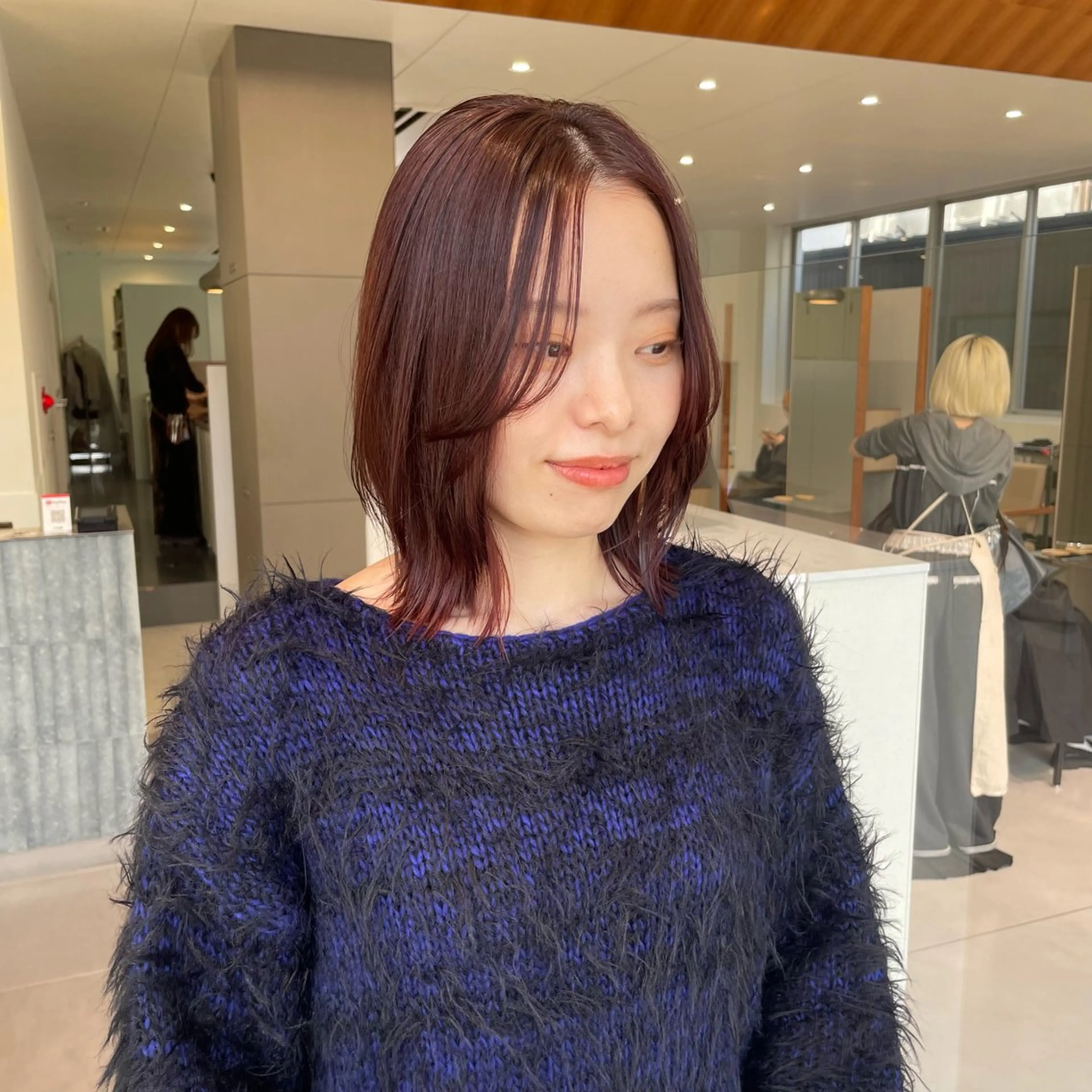 ミディアム カラー ベージュカラー ブリーチ 透明感カラー ダブルカラー ブリーチなしカラー カット ヘアカラー トリートメント 髪質改善カラー/ボブ 🌻Mutsumiのヘアスタイル