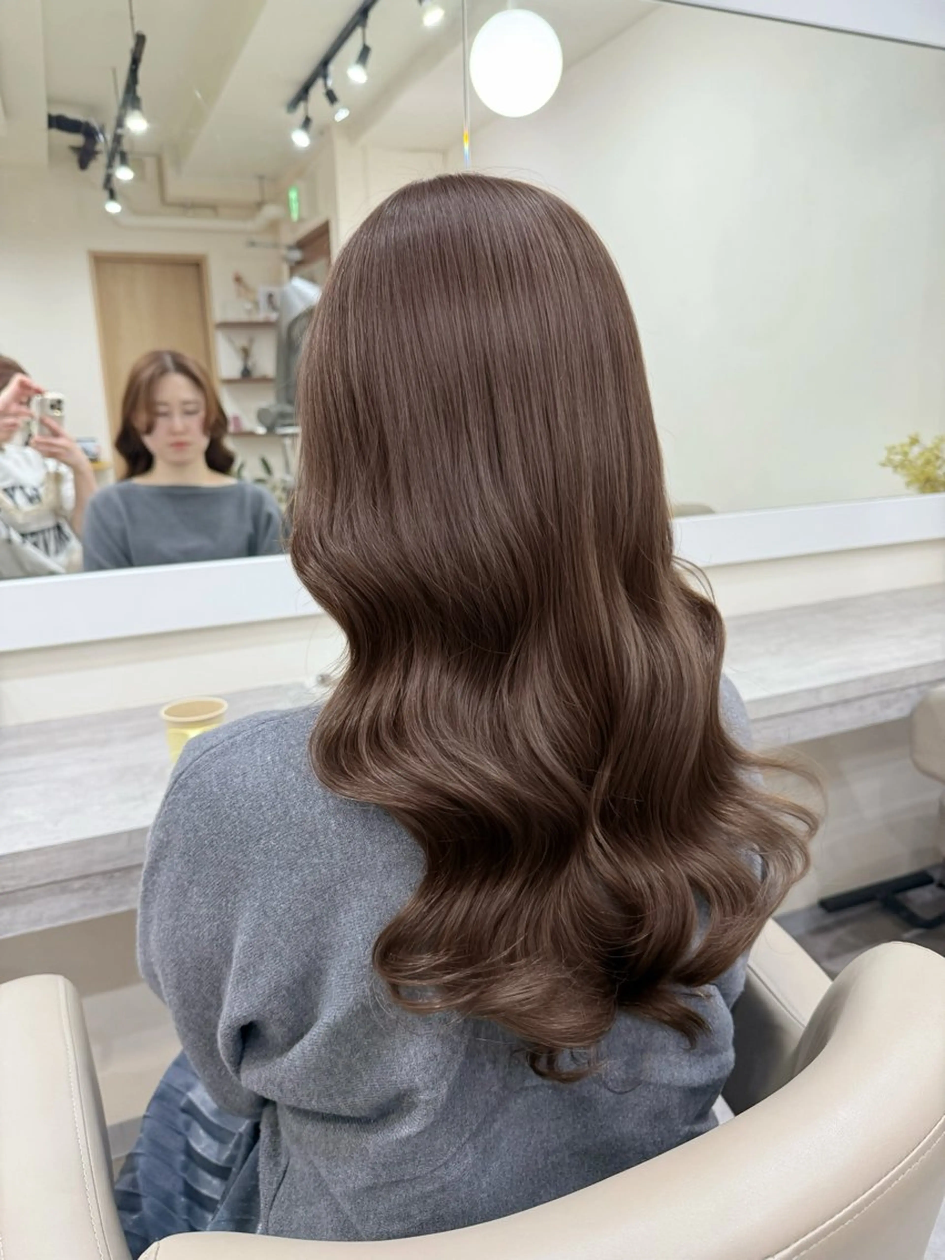 ロング パーマ カット パーマ 韓国風パーマ/ヘア セット/店長みづきのヘアスタイル