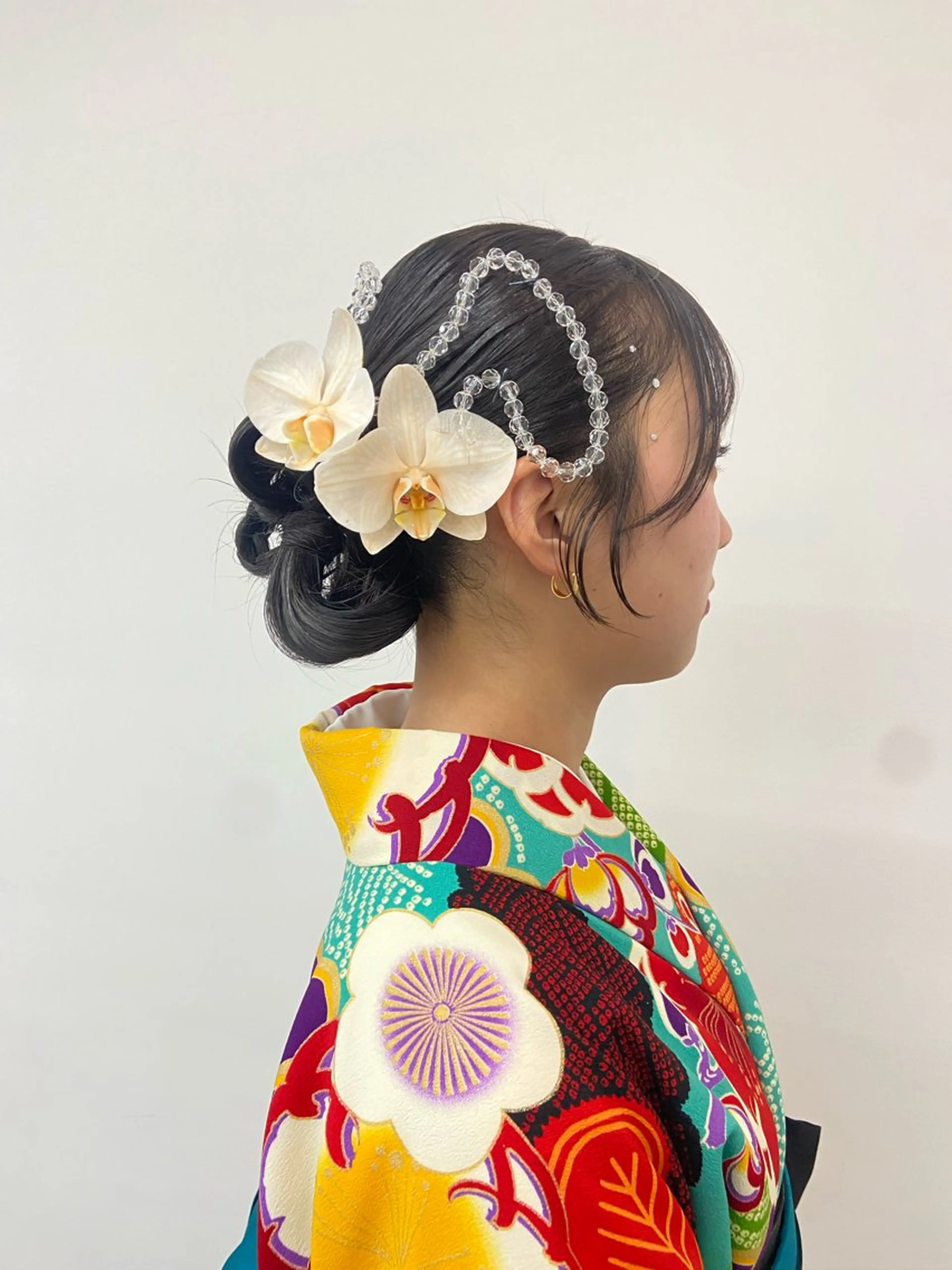 ミディアム ヘアセット 山岸 未玖のヘアスタイル