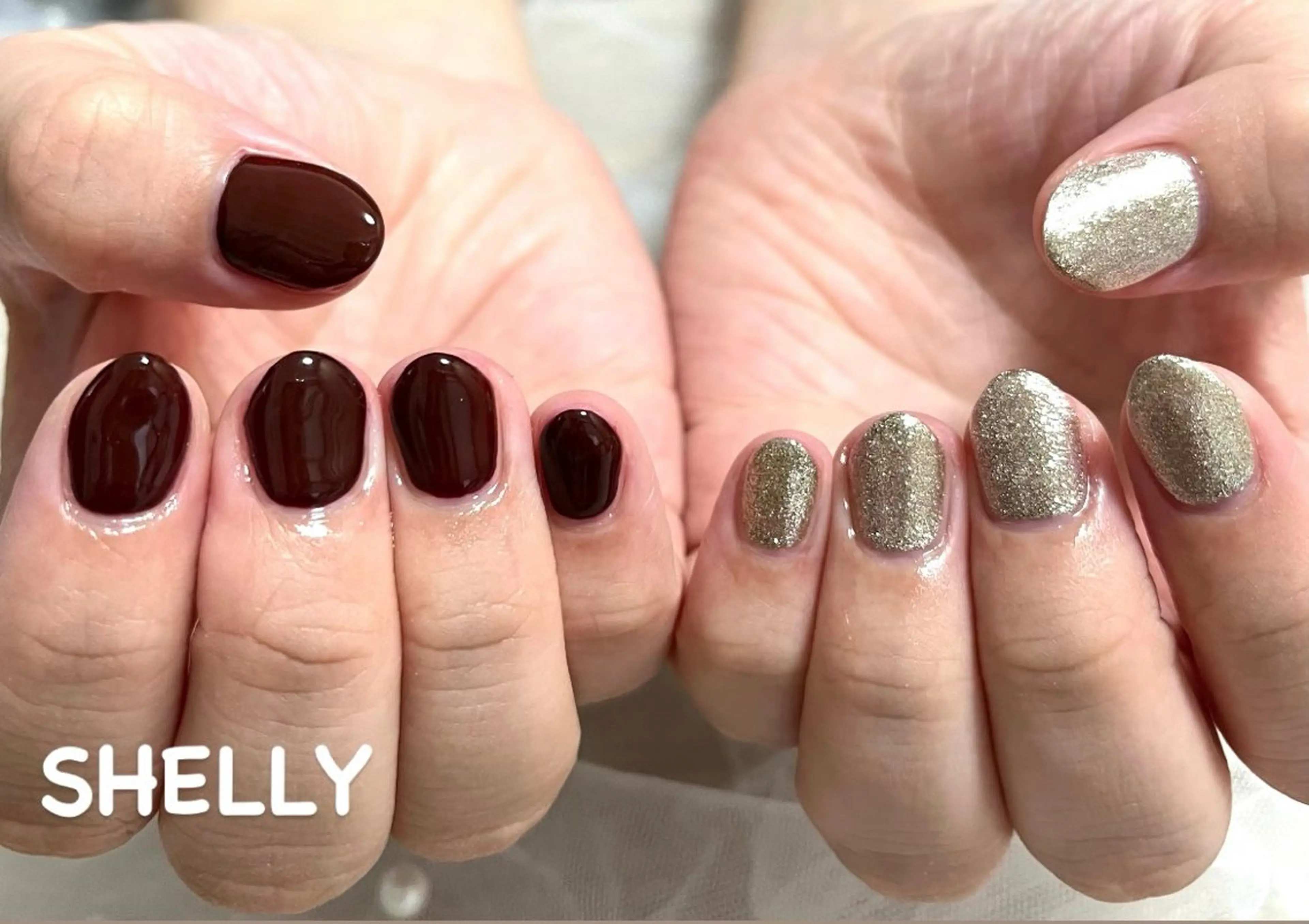 ネイル ワンカラーネイル ショートネイル 翁長 結唯のマツエク・マツパデザイン