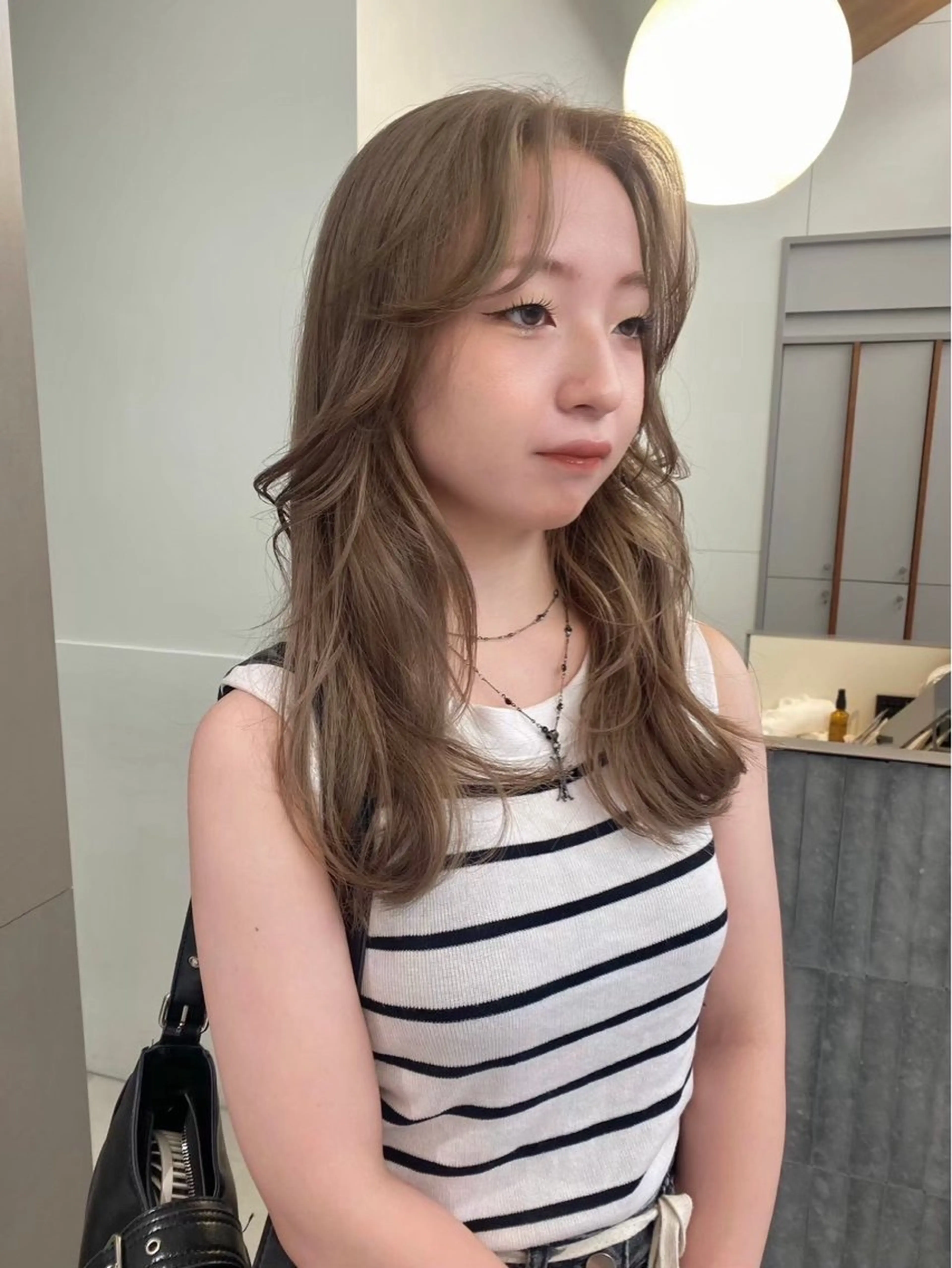 カラー ベージュカラー ハイトーンカラー ハイトーンベージュ ヘアカラー カラーモデル 🪐Sena⭐️のヘアスタイル