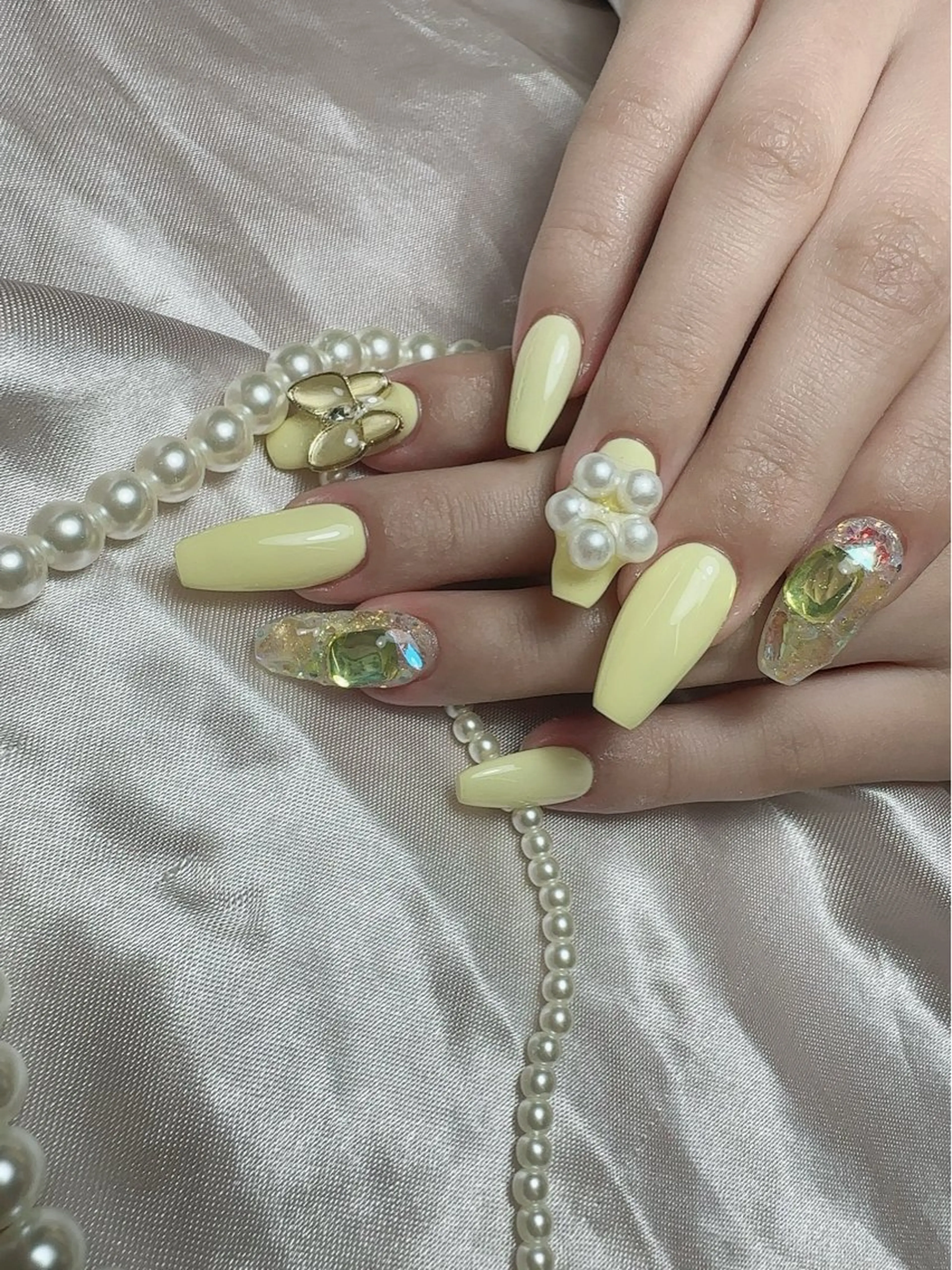 ネイル アートネイル 入学式 ハート マグネットネイル 持ち込み ハンドネイル Nailsalon Mimiy..♡のネイルデザイン