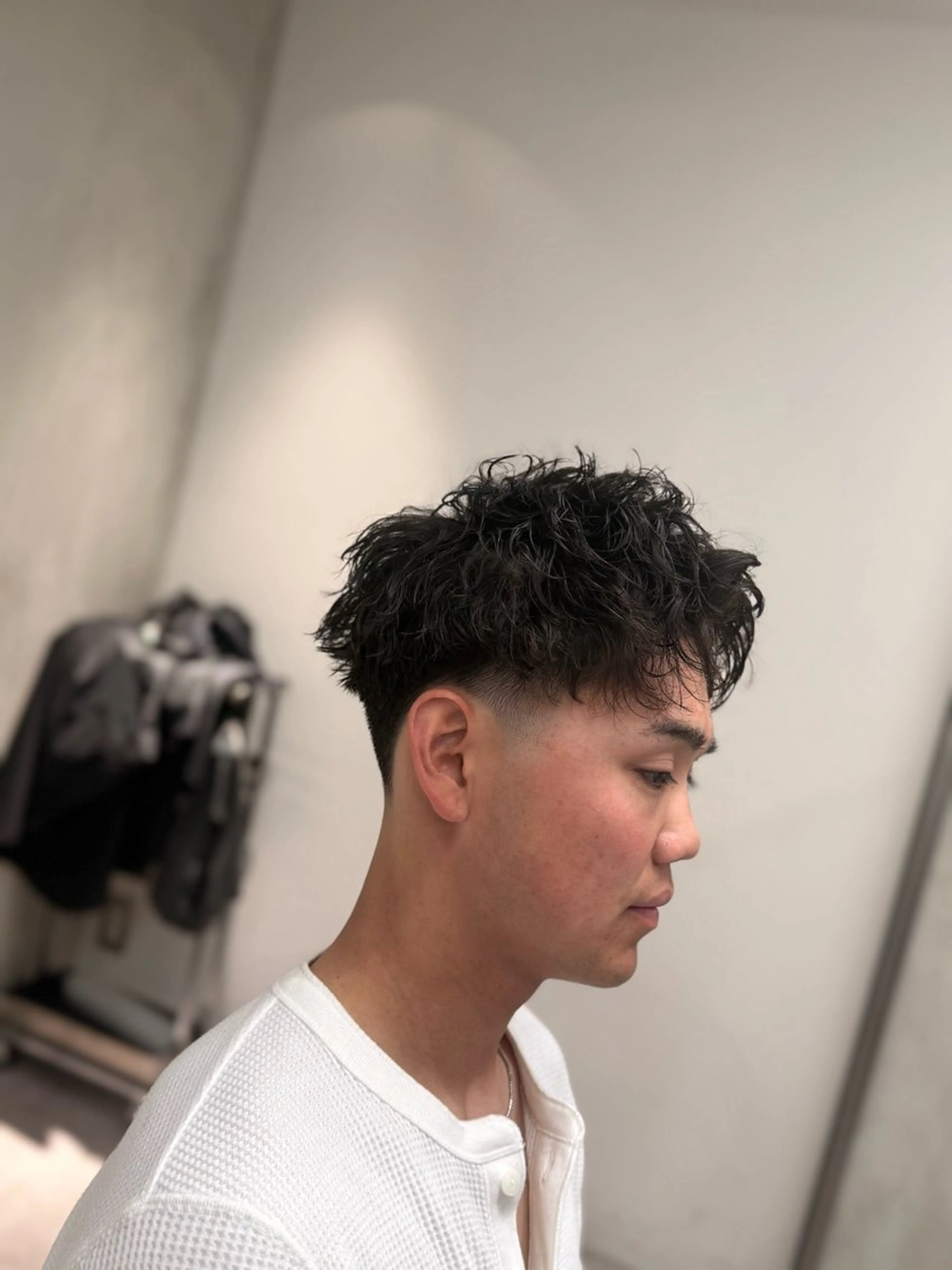 ショート パーマ メンズ メンズパーマ ショートヘア ニュアンスパーマ スパイラルパーマ カット トリートメント 渋谷/パーマ /フェード/ 千尋のヘアスタイル