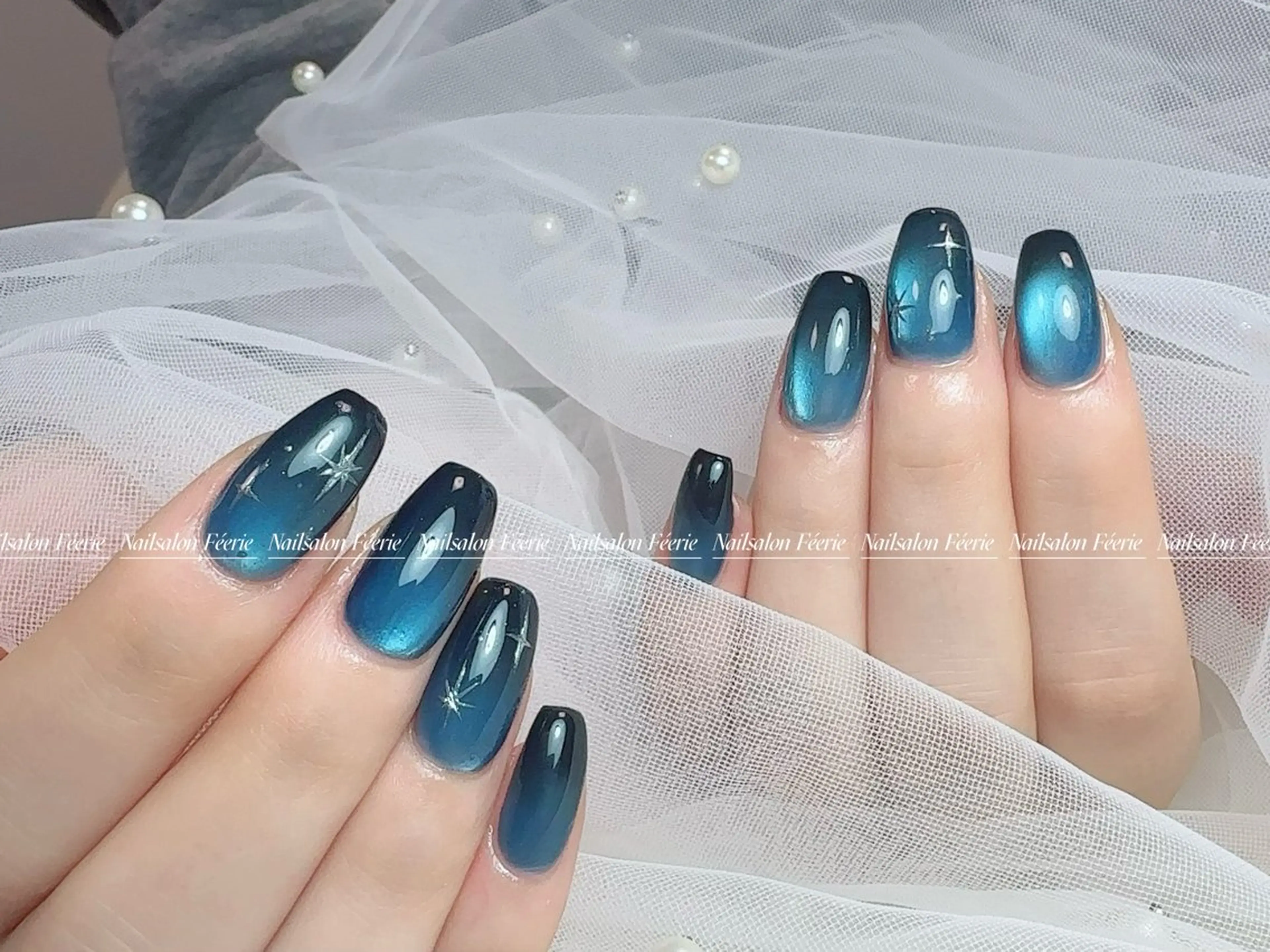 ネイル 成人式 長さ出し フットネイル フレンチネイル ジェルネイル ハンドネイル ハンドケア nail salon Feerieのネイルデザイン