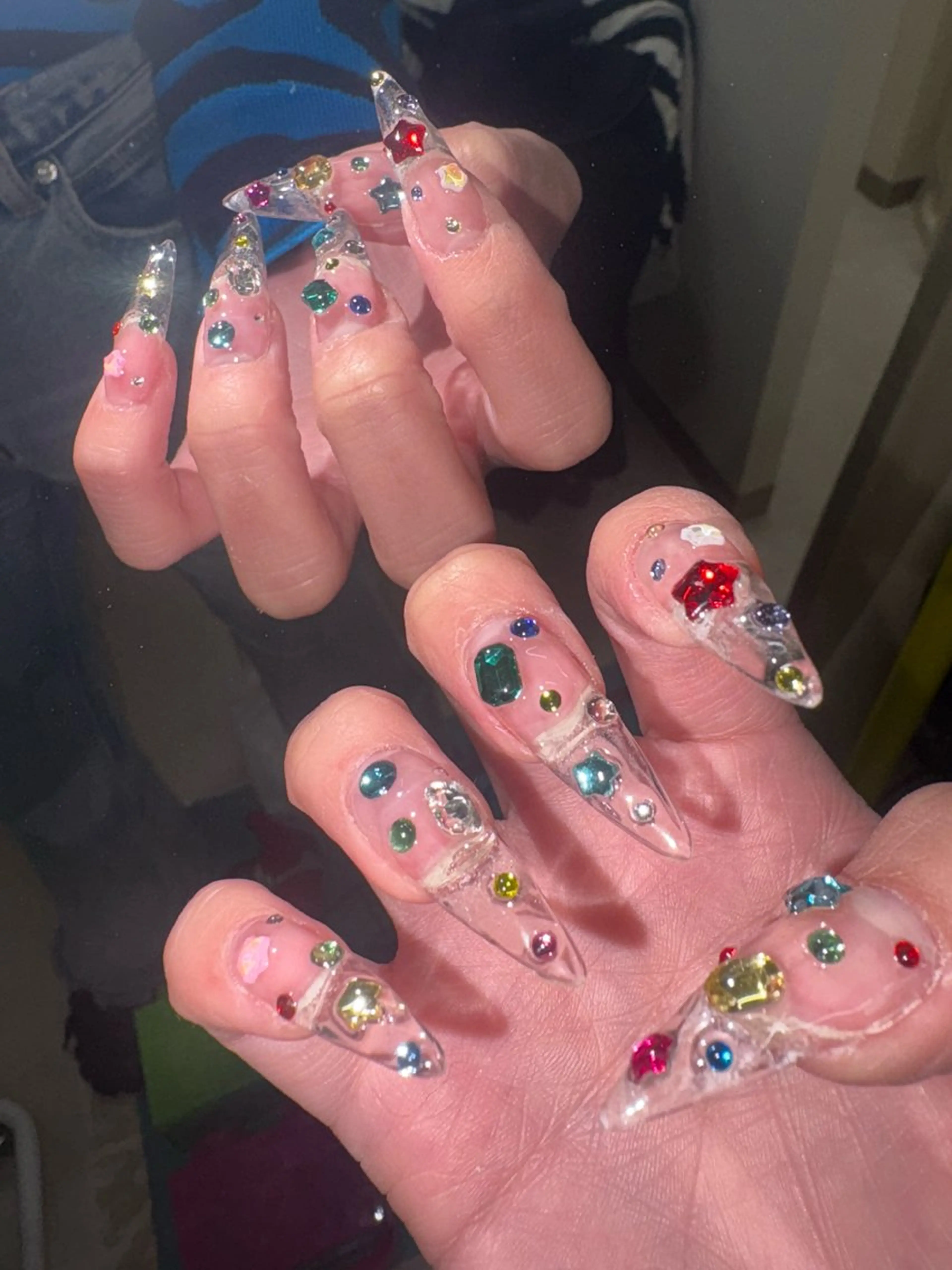 ネイル 33nail✴️栄 スミレ❇️Gel-xのネイルデザイン