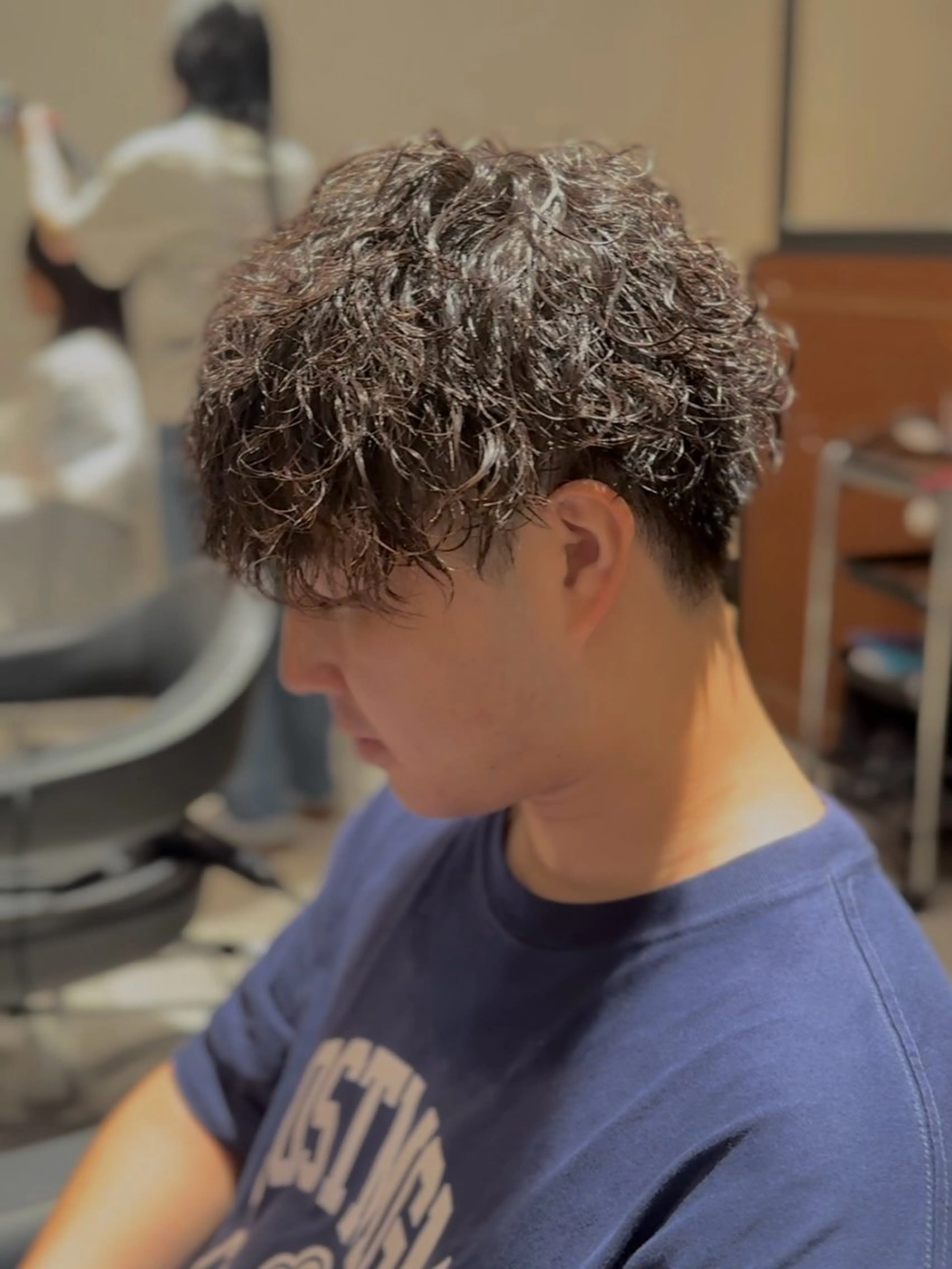 ショート パーマ メンズ カット パーマ トリートメント ヘッドスパ 【tocca茨木】 MOMOKAのヘアスタイル