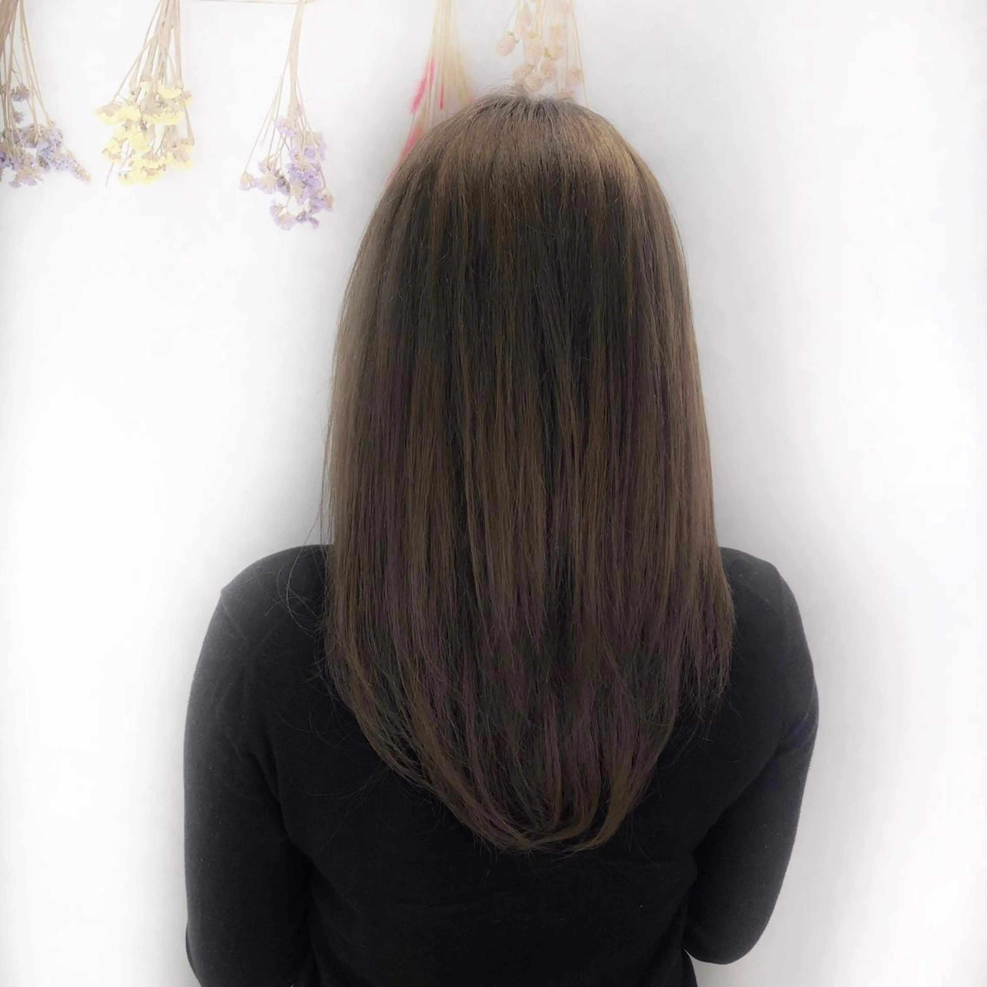 ロング カラー ダブルカラー 小顔レイヤー/ ベージュ🤍Rieのヘアスタイル