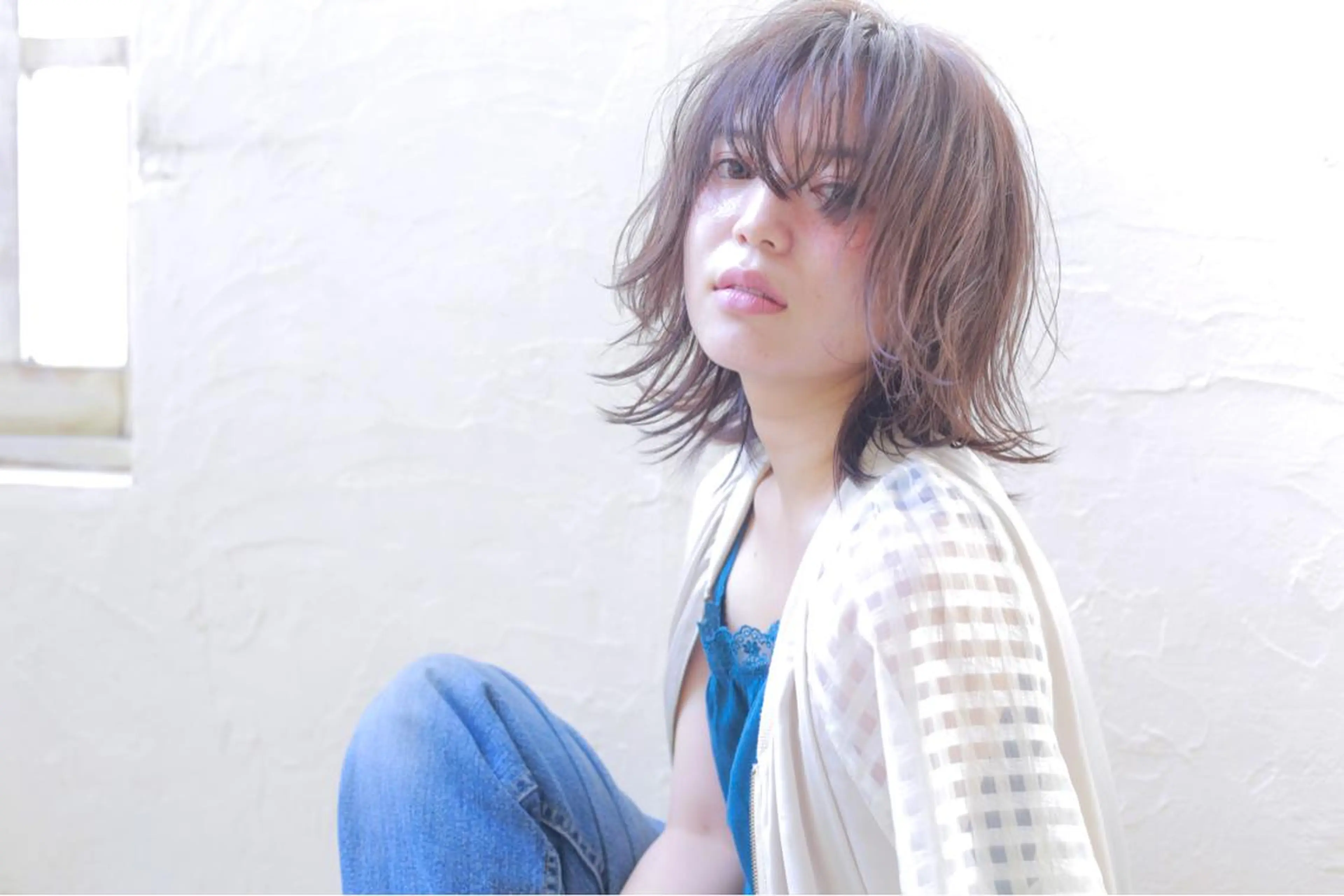 ショート ミディアム カラー 山下 千明のヘアスタイル