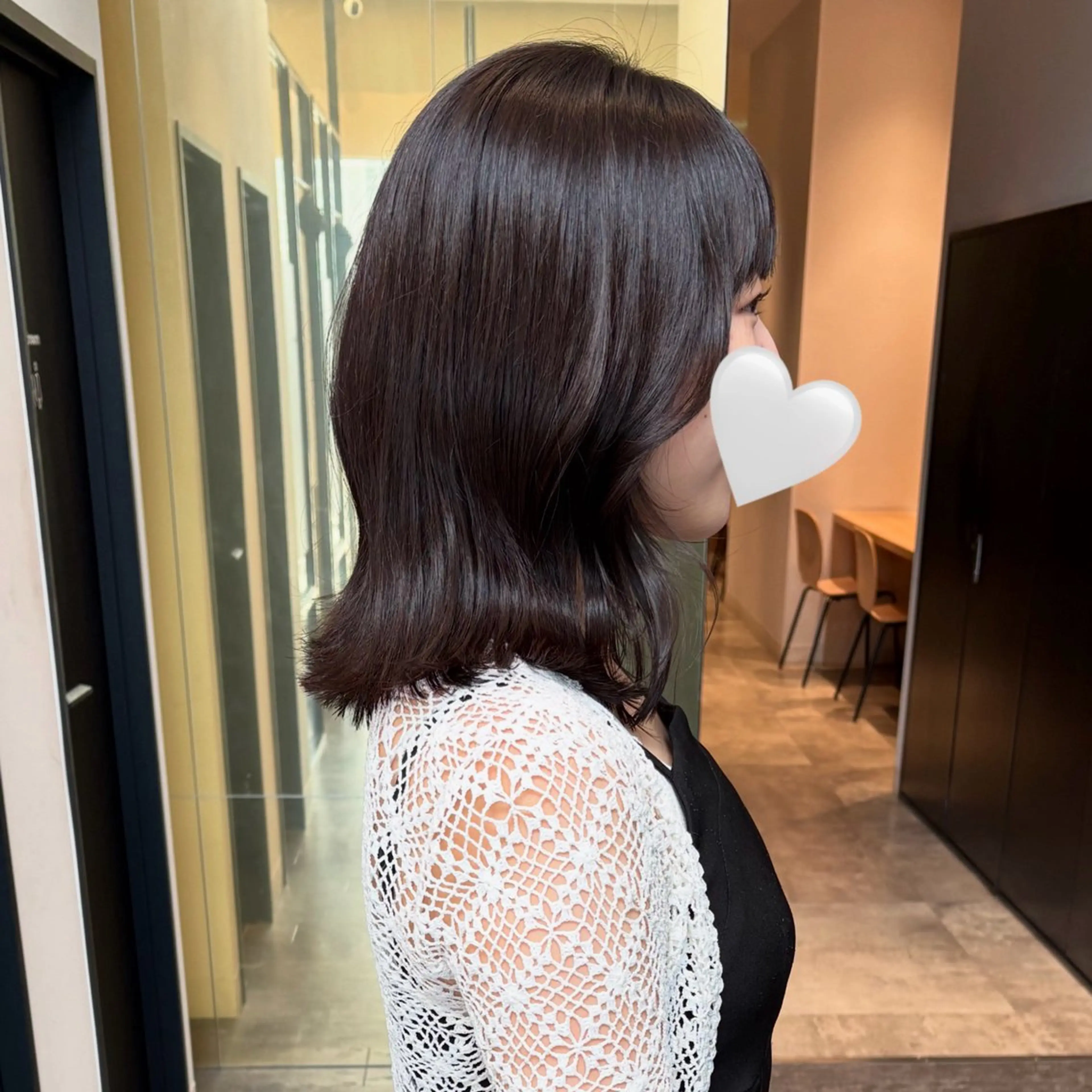 【メンテナンスにも🤍】前髪cut+透明感ケアカラー🫧の写真