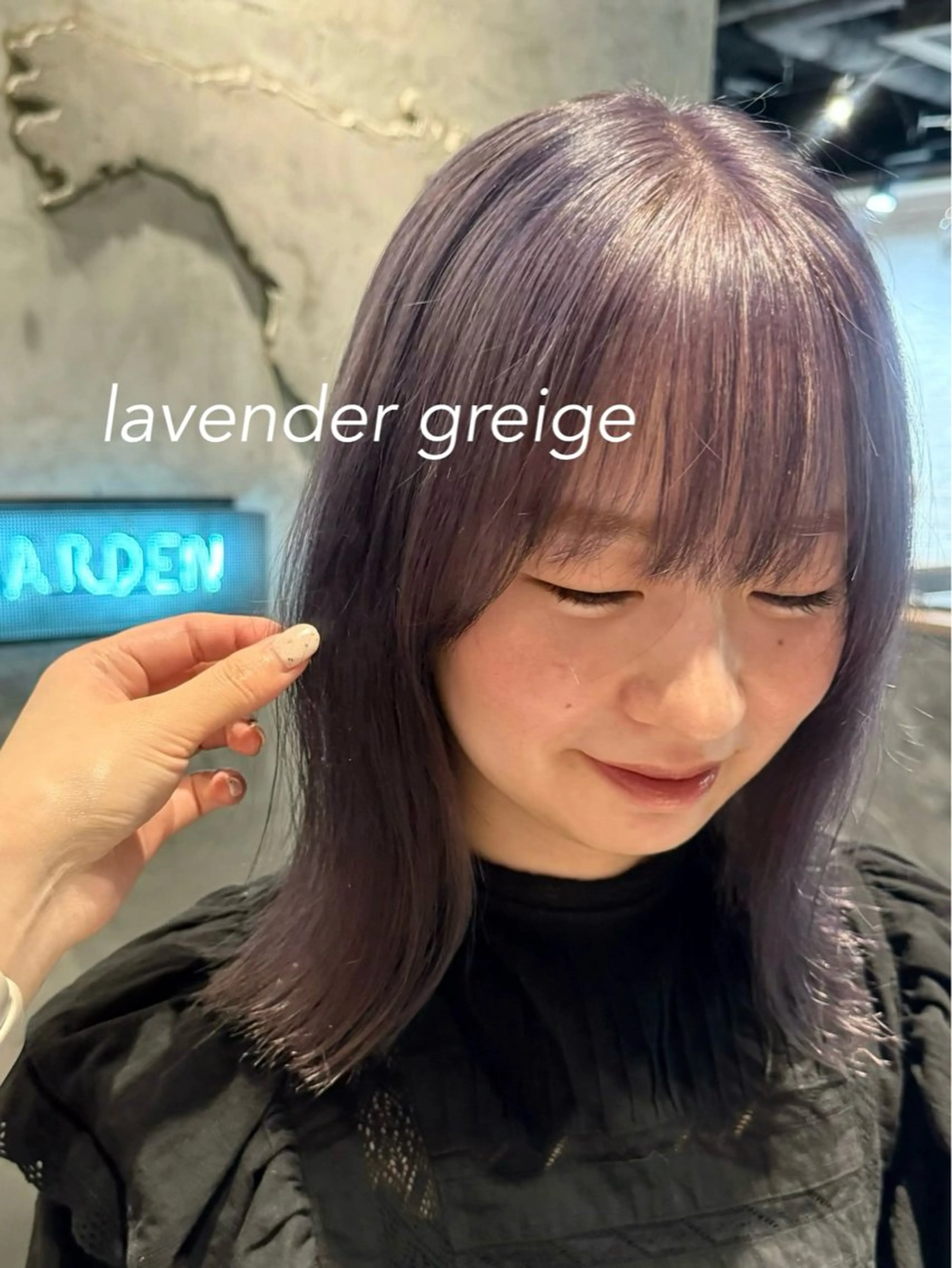 ミディアム カラー ヘアアレンジ ブリーチ ダブルカラー ブリーチなしカラー ボブ 顔周りカット×透明感 カラー💫AINAのヘアスタイル