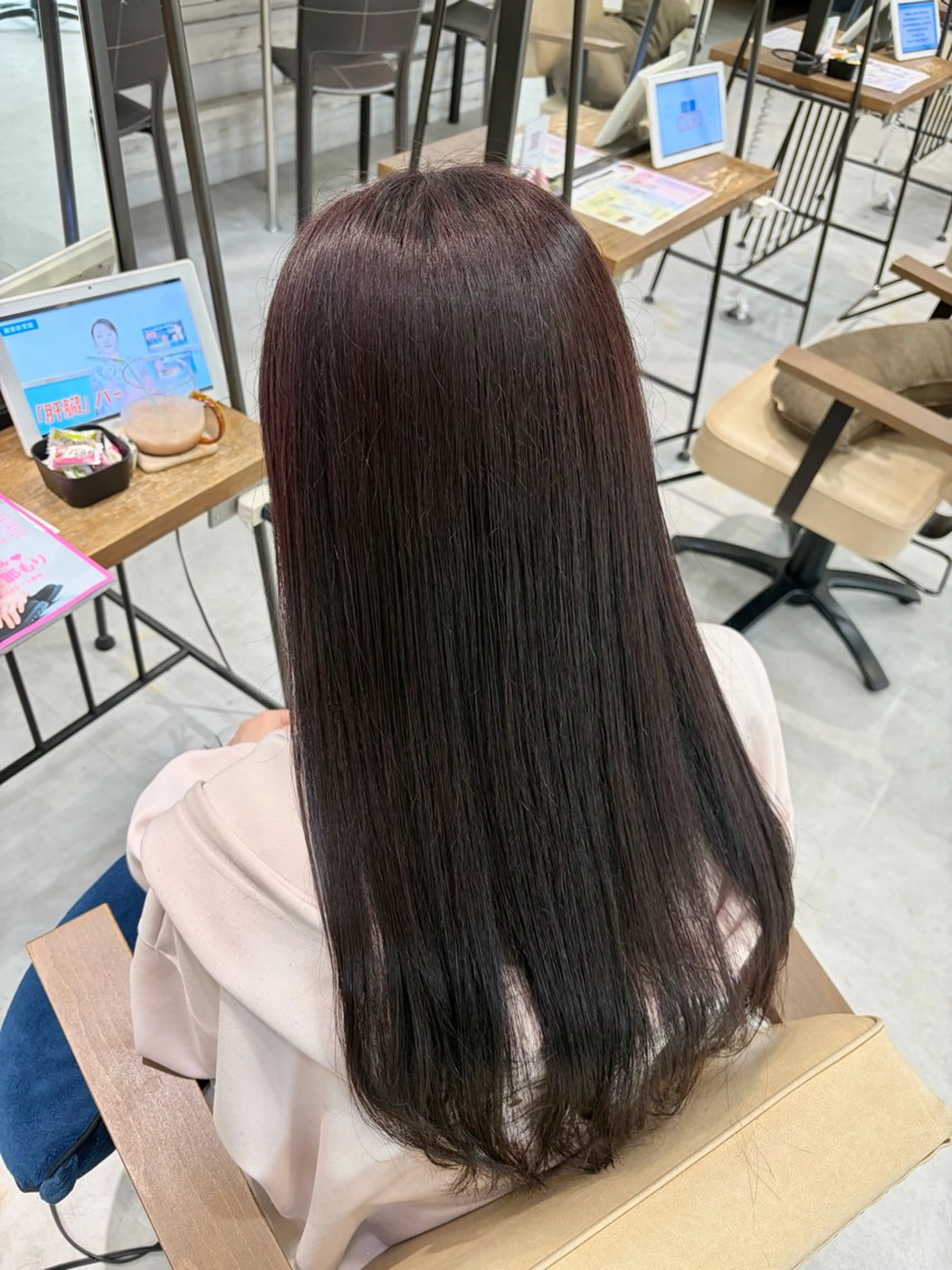 ロング カラー ヘアカラー トリートメント Ouka/Wカラー/ 大人艶カラーのヘアスタイル