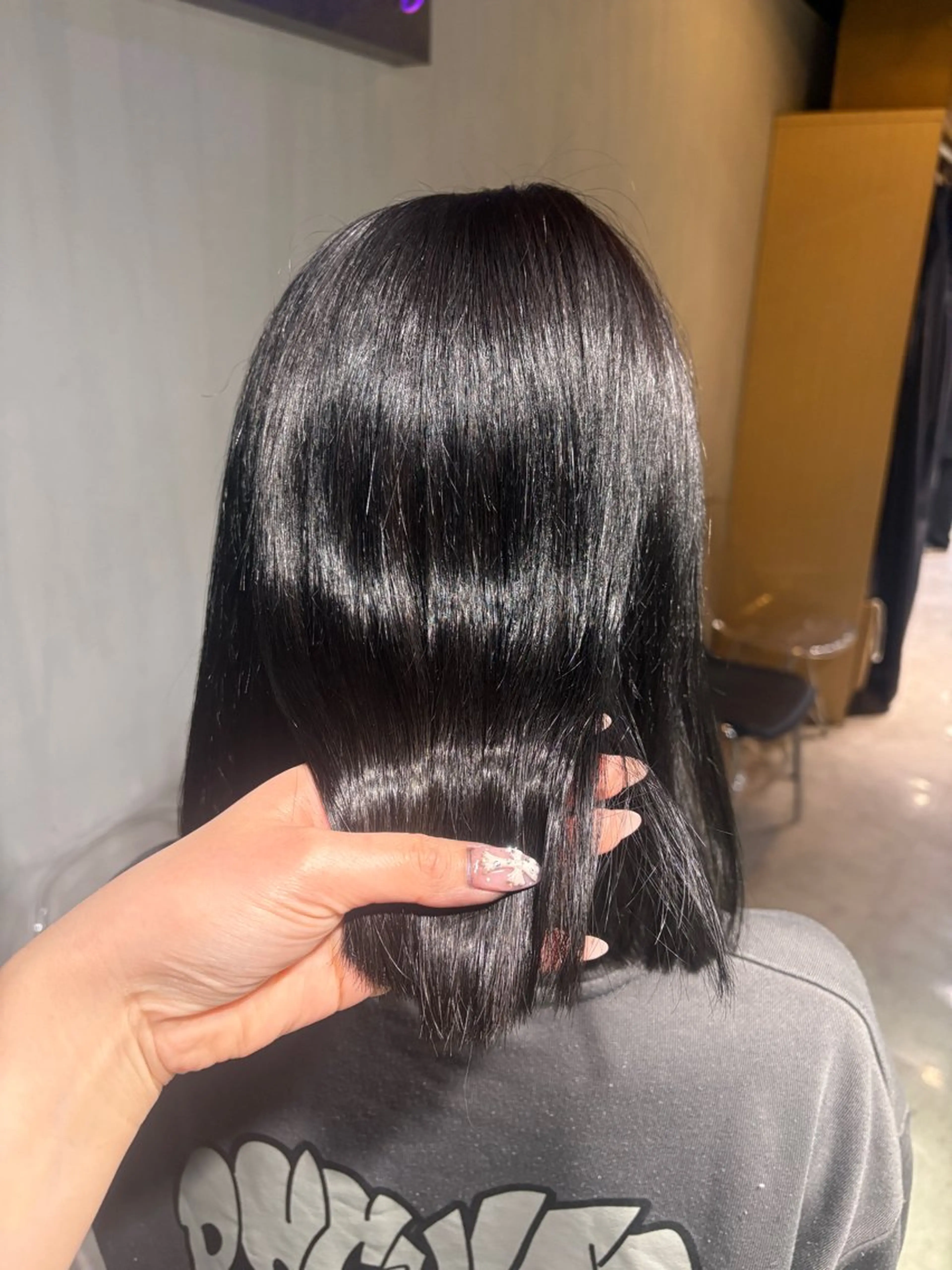 セミロング カラー メンズ 髪質改善 ヘアカラー トリートメント honoka ワンカラー/髪質改善のヘアスタイル