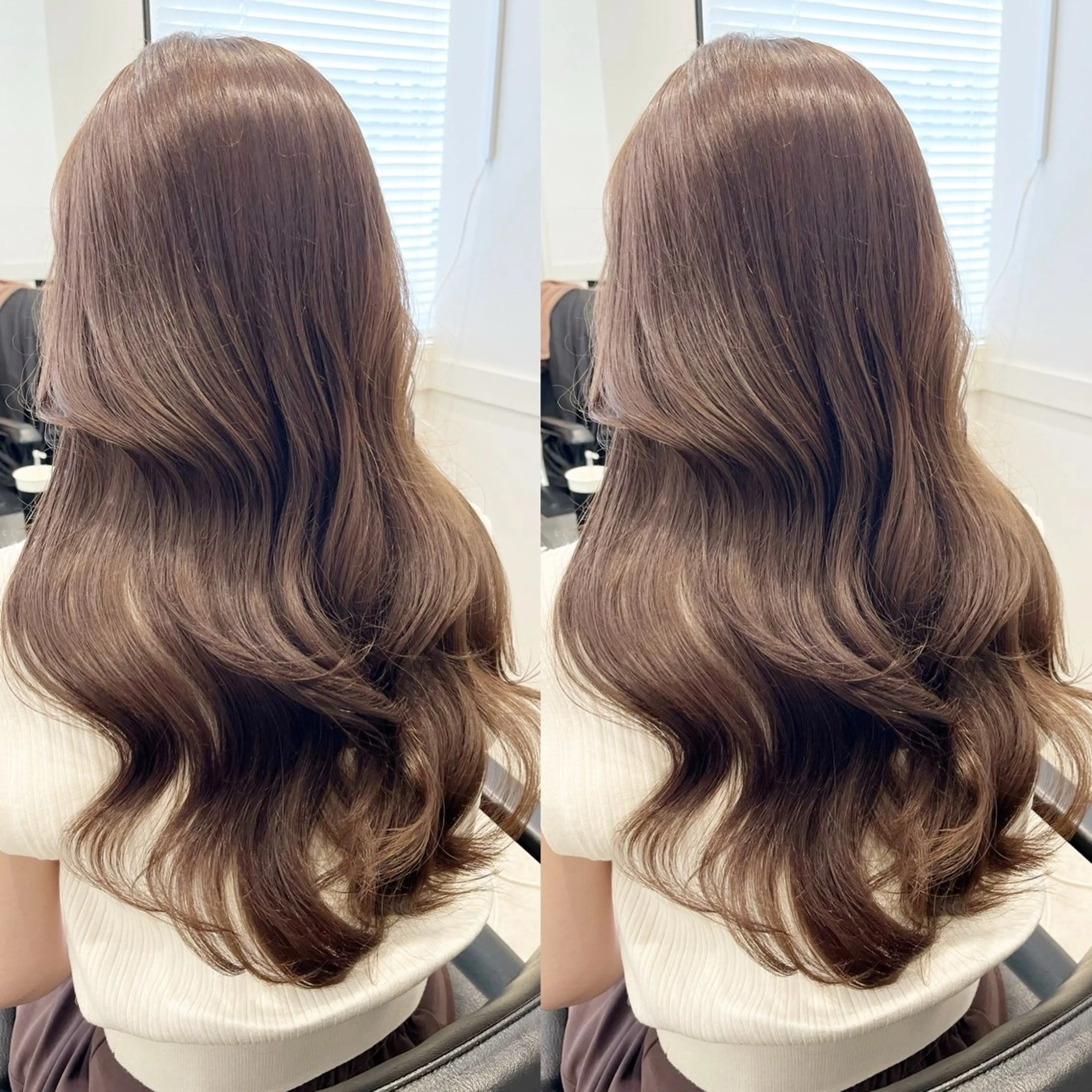 カラー アッシュ ベージュカラー ブルーカラー ブルーアッシュ 全席個室美容室 髪質改善/レイヤーのヘアスタイル