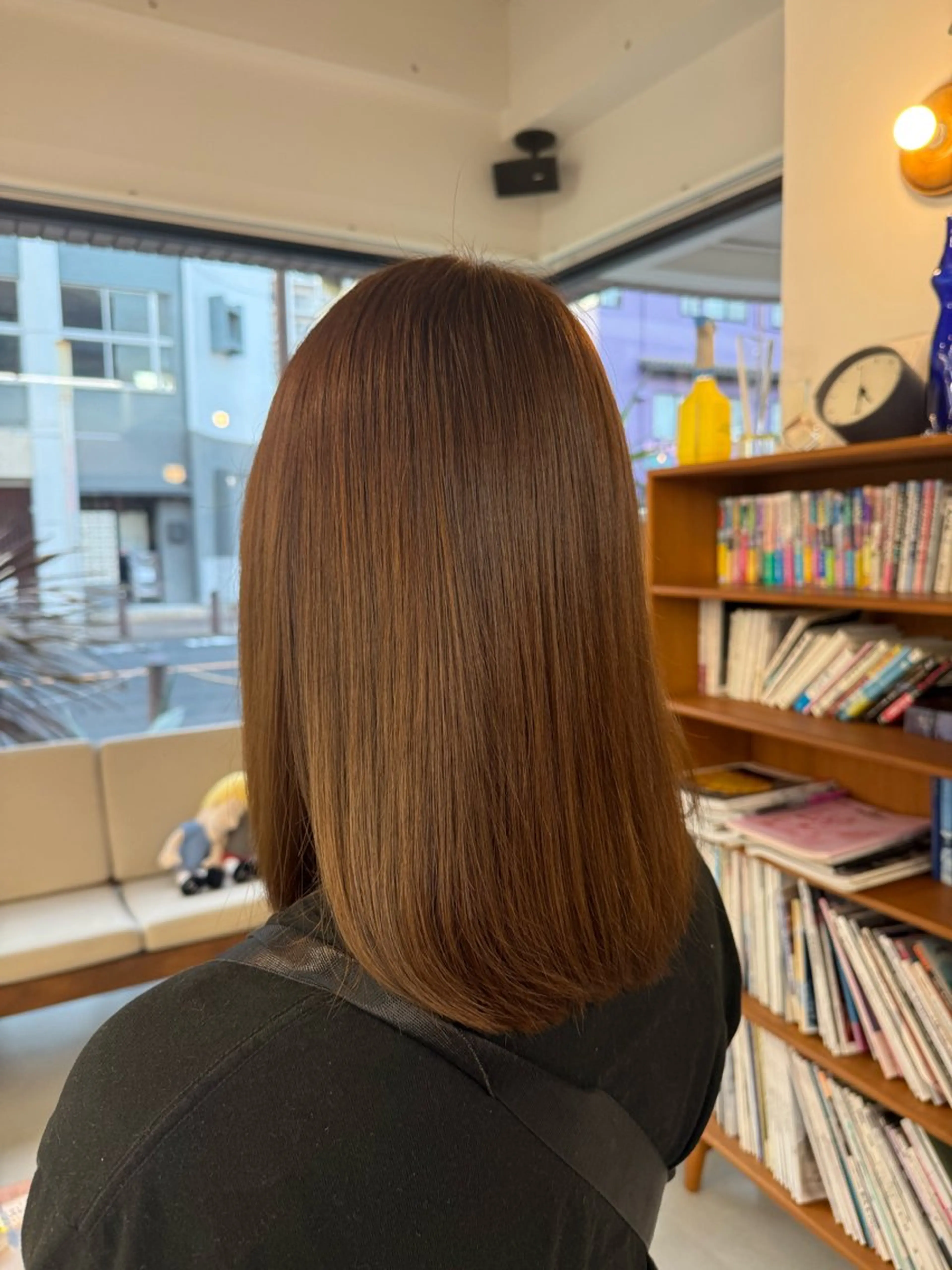 ミディアム カラー まなみ/ PORT SALONのヘアスタイル