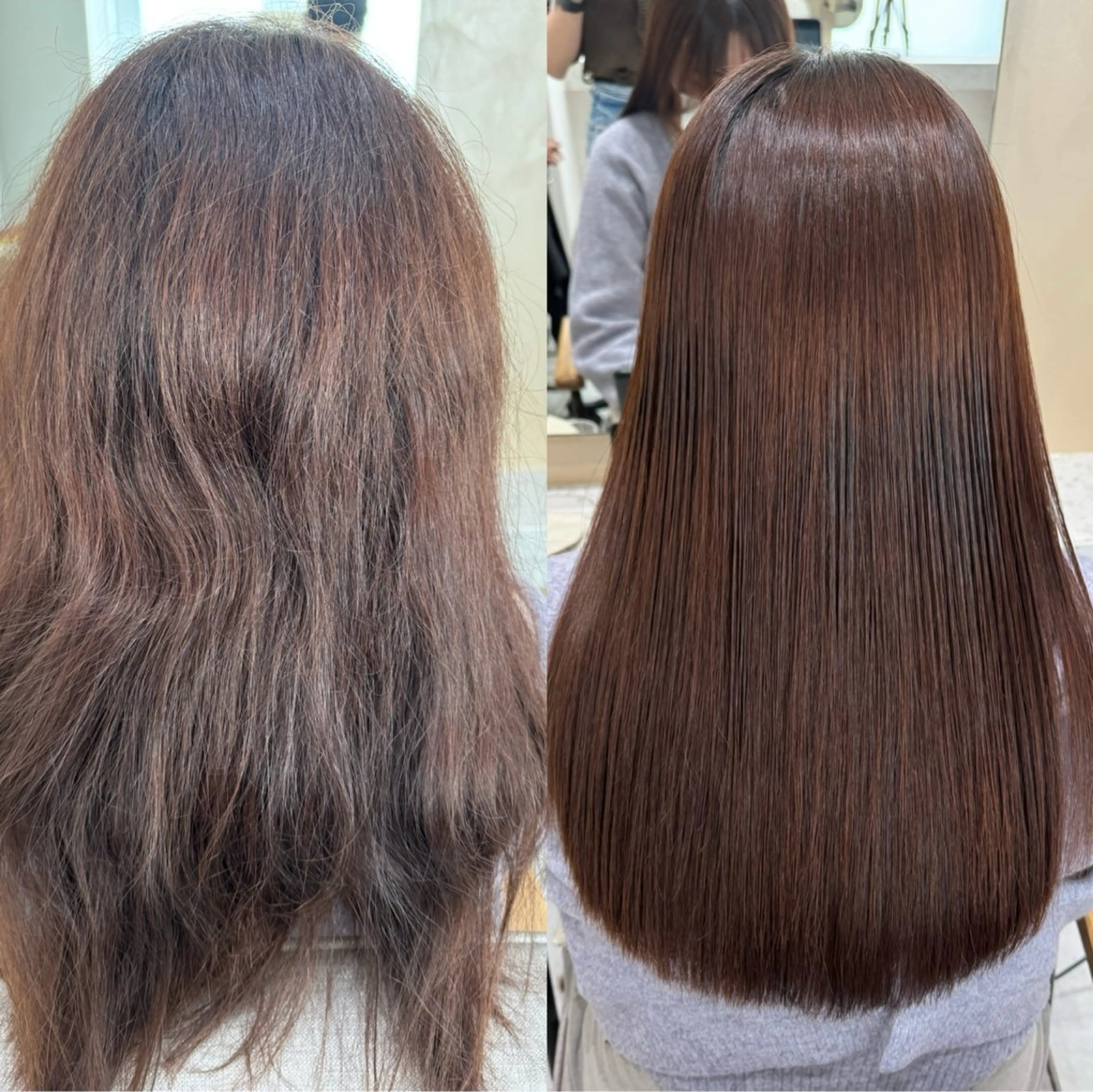 セミロング カット 縮毛矯正 トリートメント 🌜美髪矯正/艶髪 /ボブ/こころ🌛のヘアスタイル