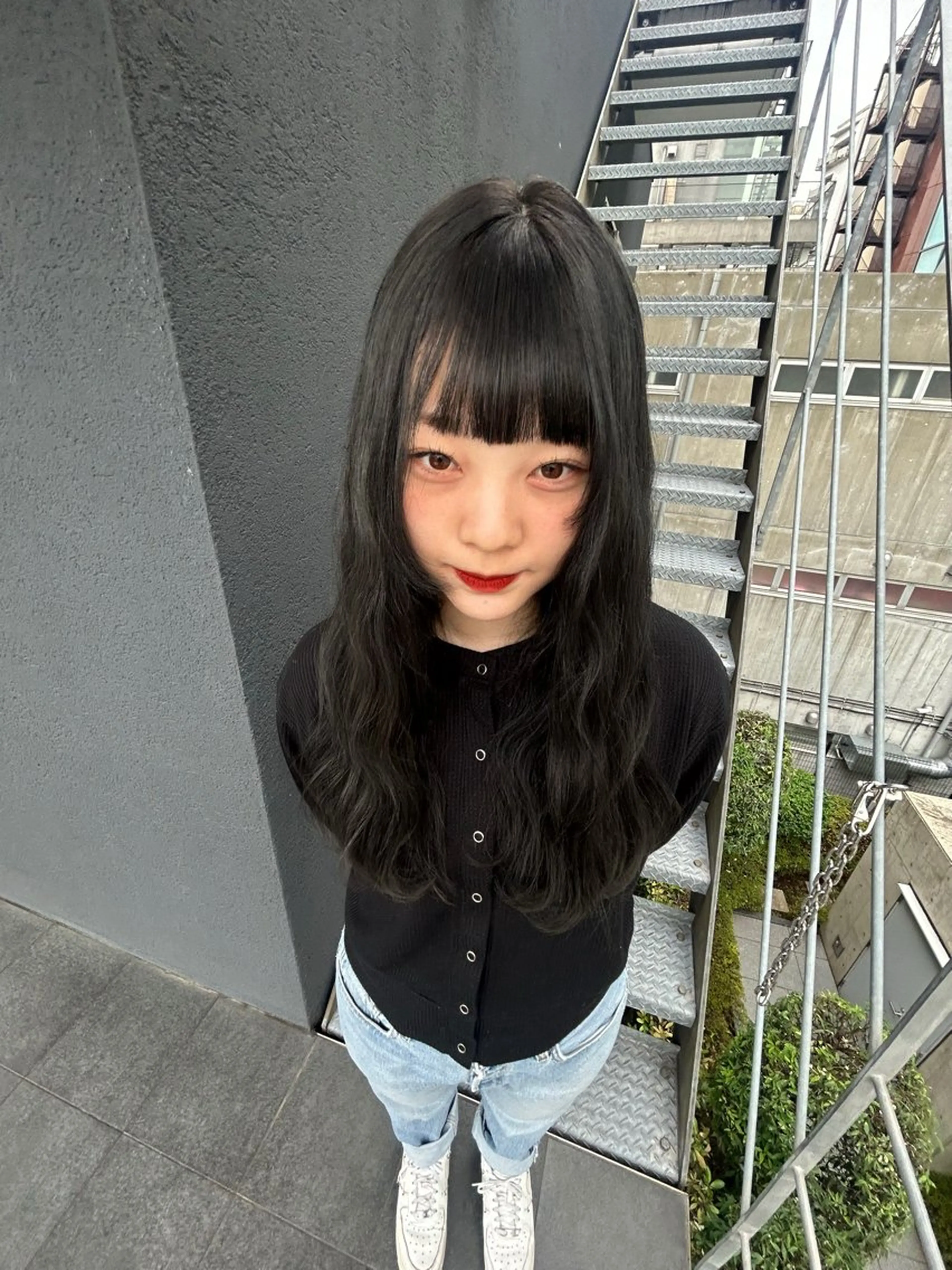 ロング カラー 韓国ボブ/レイヤー ボブ/ EMIRIのヘアスタイル