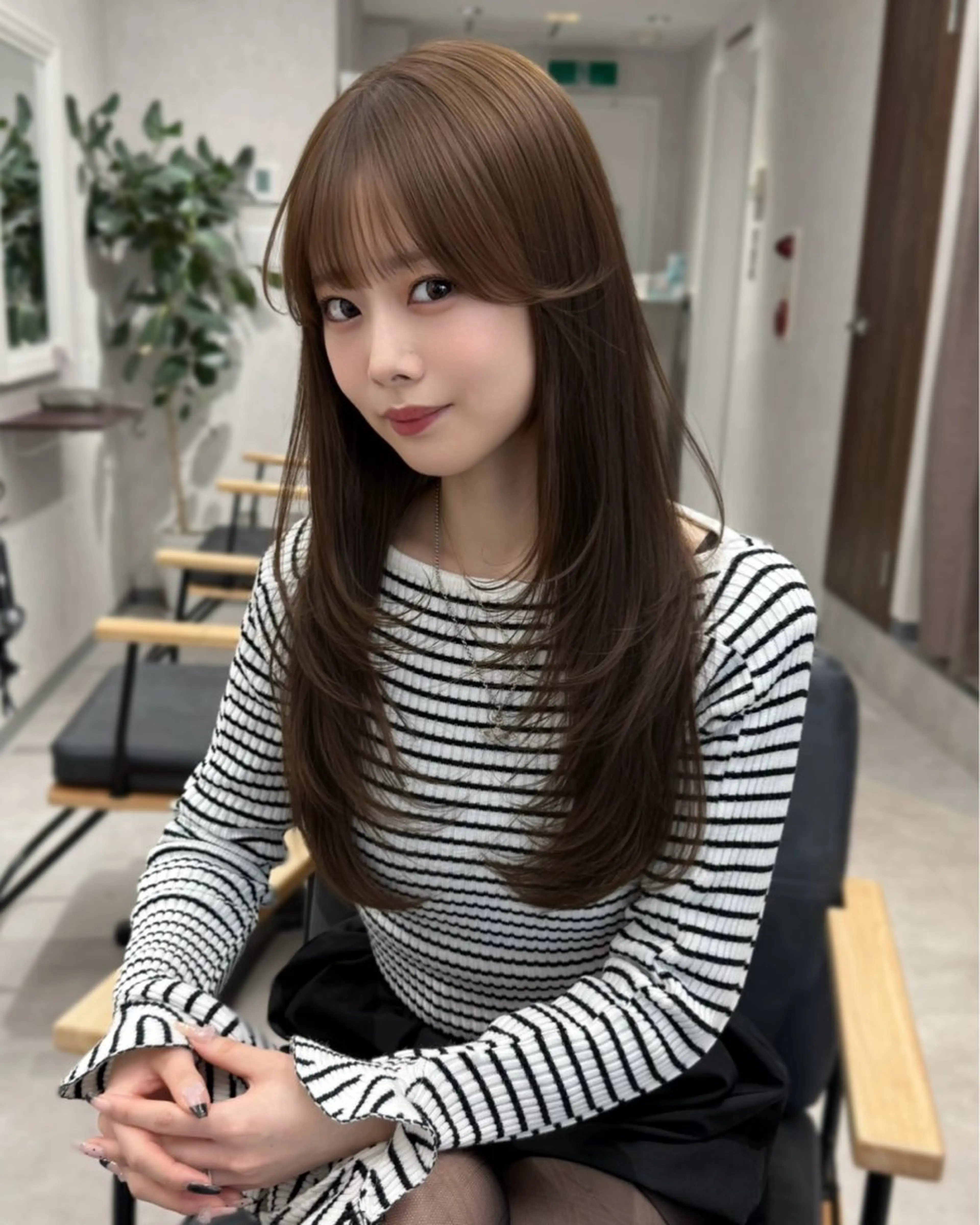 ロング カラー ヘアアレンジ ⭐️銀座/ショート/ 艶カラー/りょうがのヘアスタイル