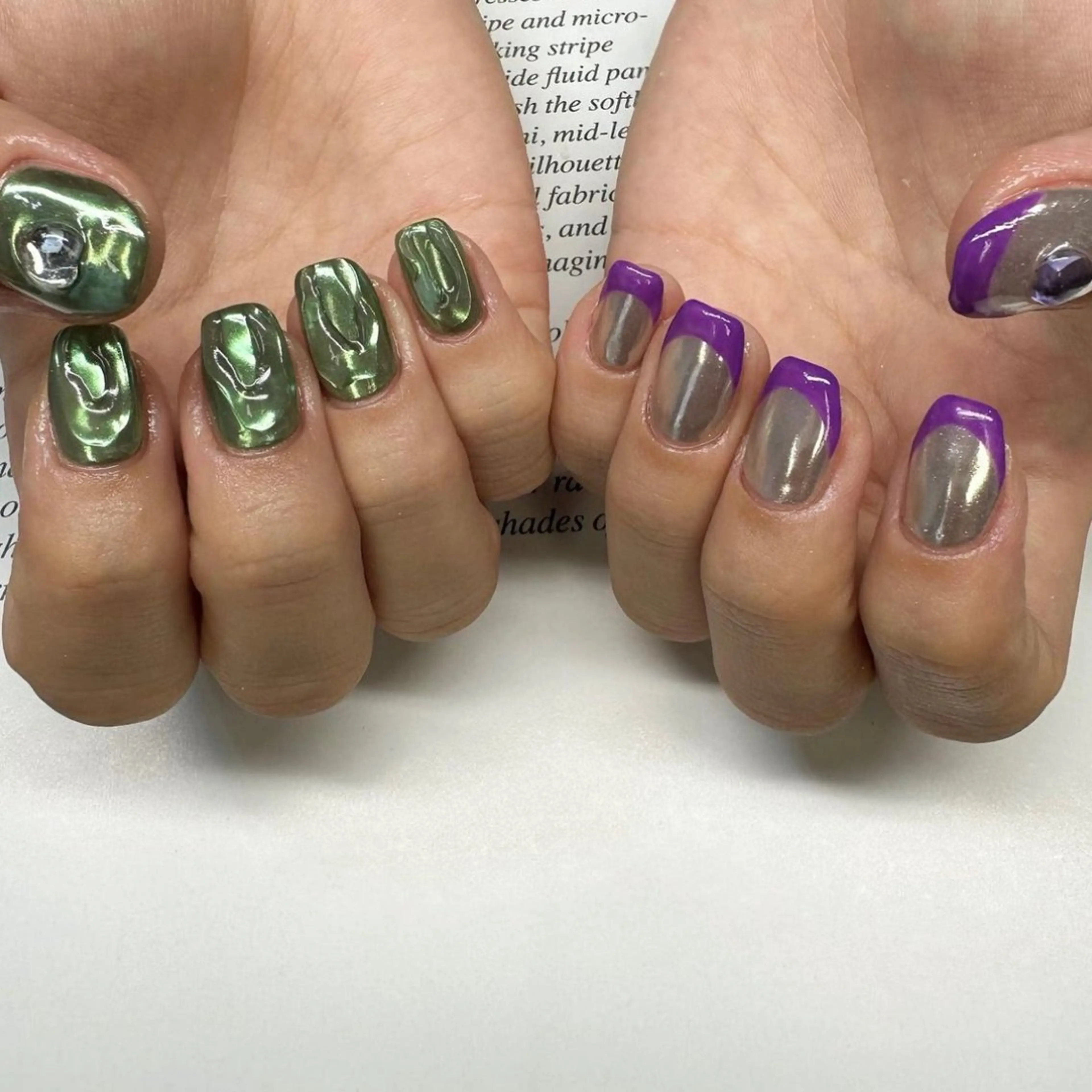 ネイル クリアネイル フレンチネイル 氷ネイル・うるうるネイル 韓国ネイル ミラーネイル 🪞KAPE NAIL 🪞のネイルデザイン